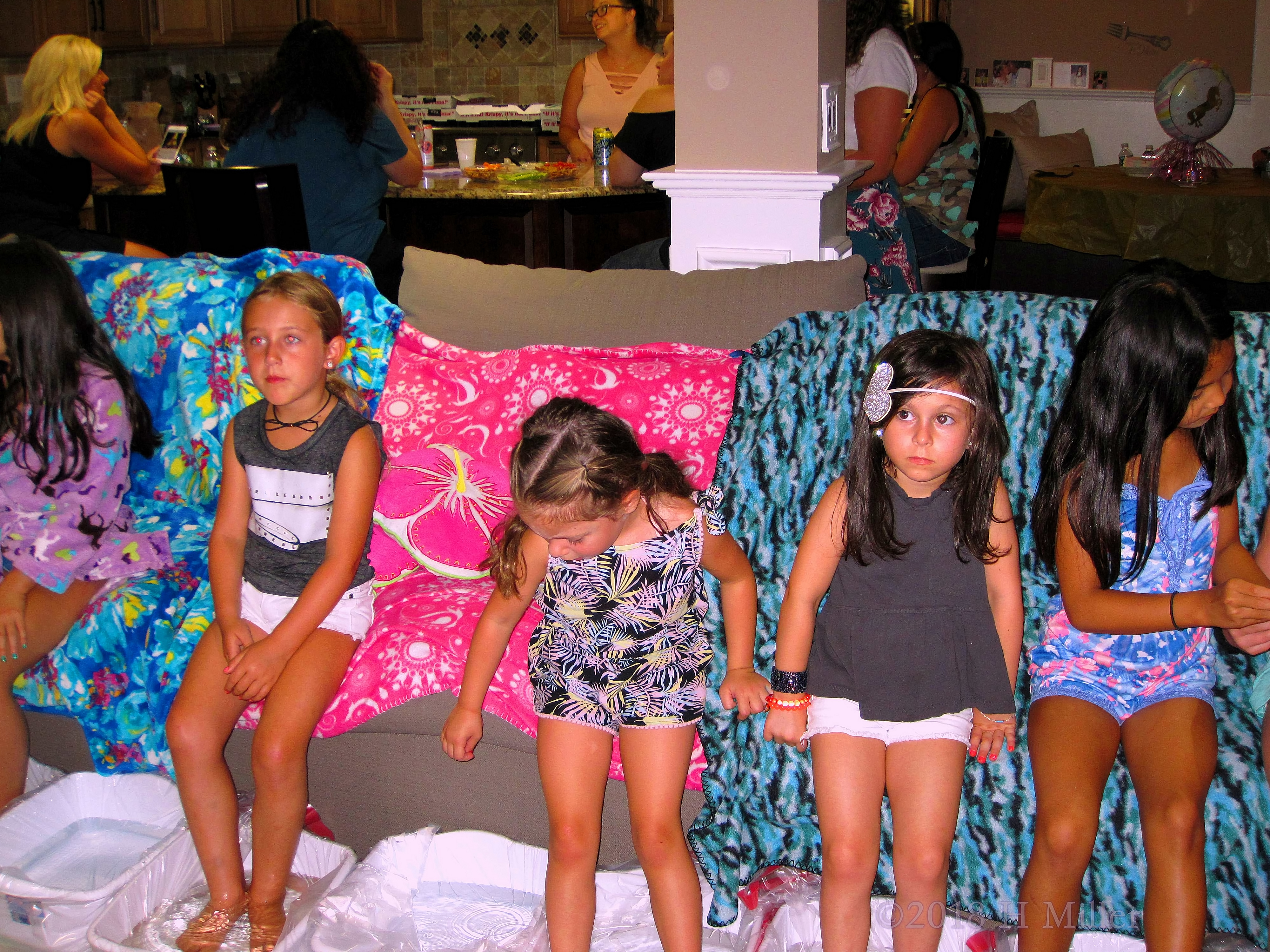 Party Guests Having Fun During Kids Pedicures! Party Guests Having Fun During Kids Pedicures!