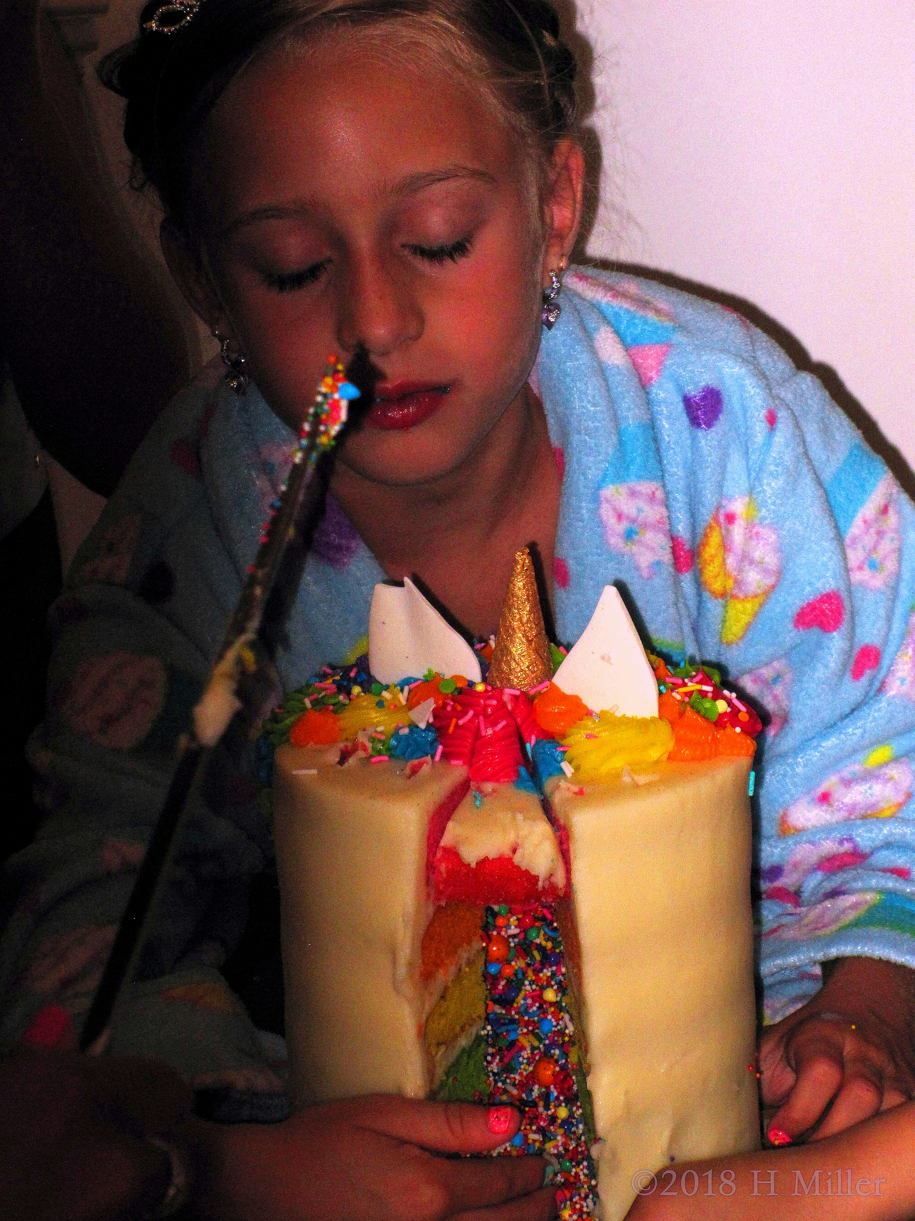 That Beautiful Unicorn Shadow Over Olivia's Face. That Beautiful Unicorn Shadow Over Olivia's Face.