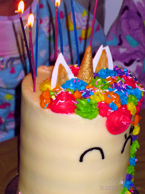 Unicorn Themed Birthday Cake For Olivia!
