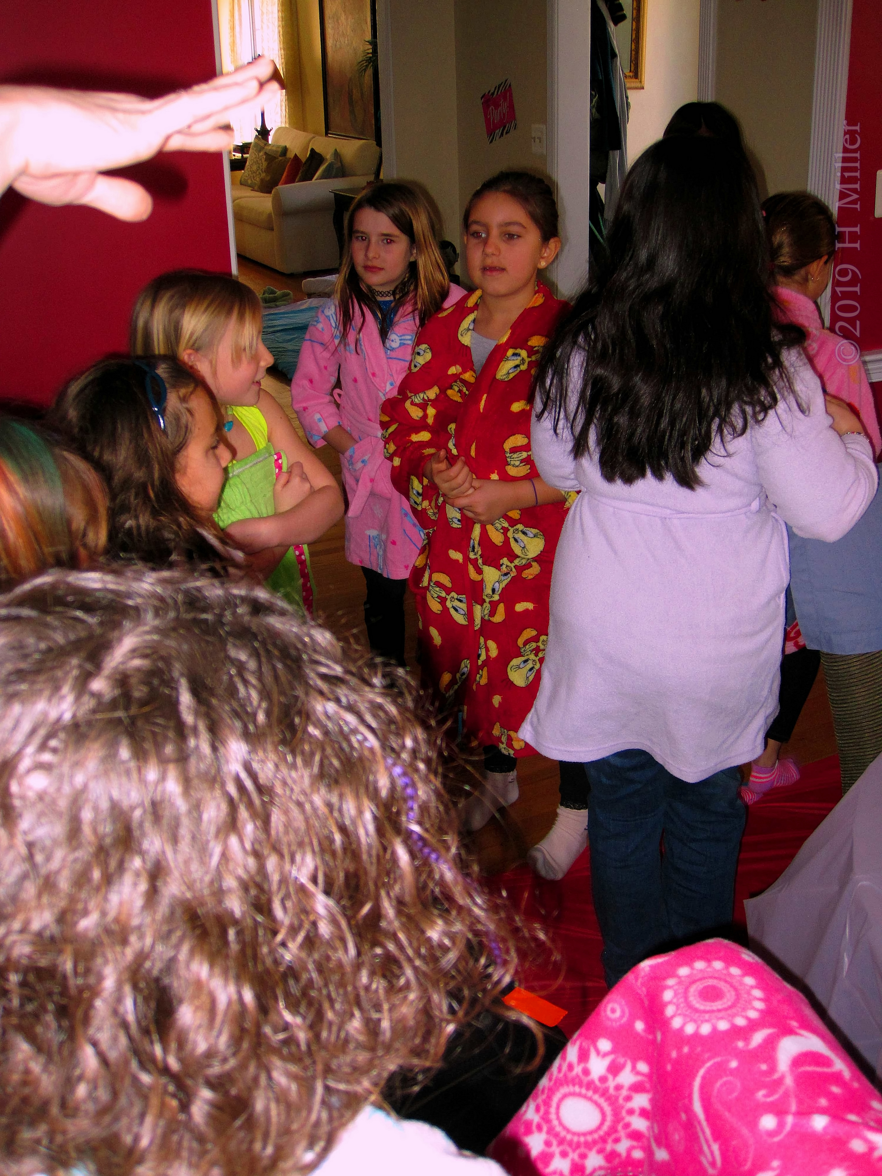 Party Guests Check Out Dope Spa Robes!