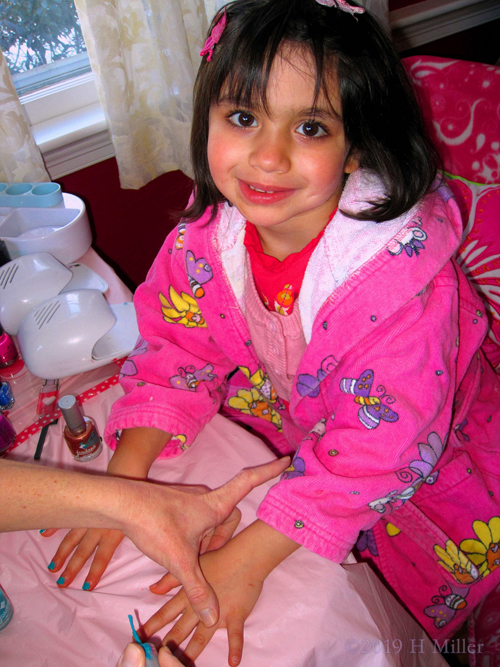 Party Guest Kids Mani In Progress Party Guest Kids Mani In Progress