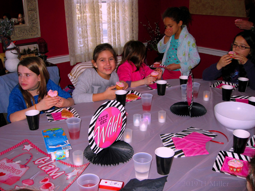 Smiling Guest Is Enjoying Her Snacks Smiling Guest Is Enjoying Her Snacks