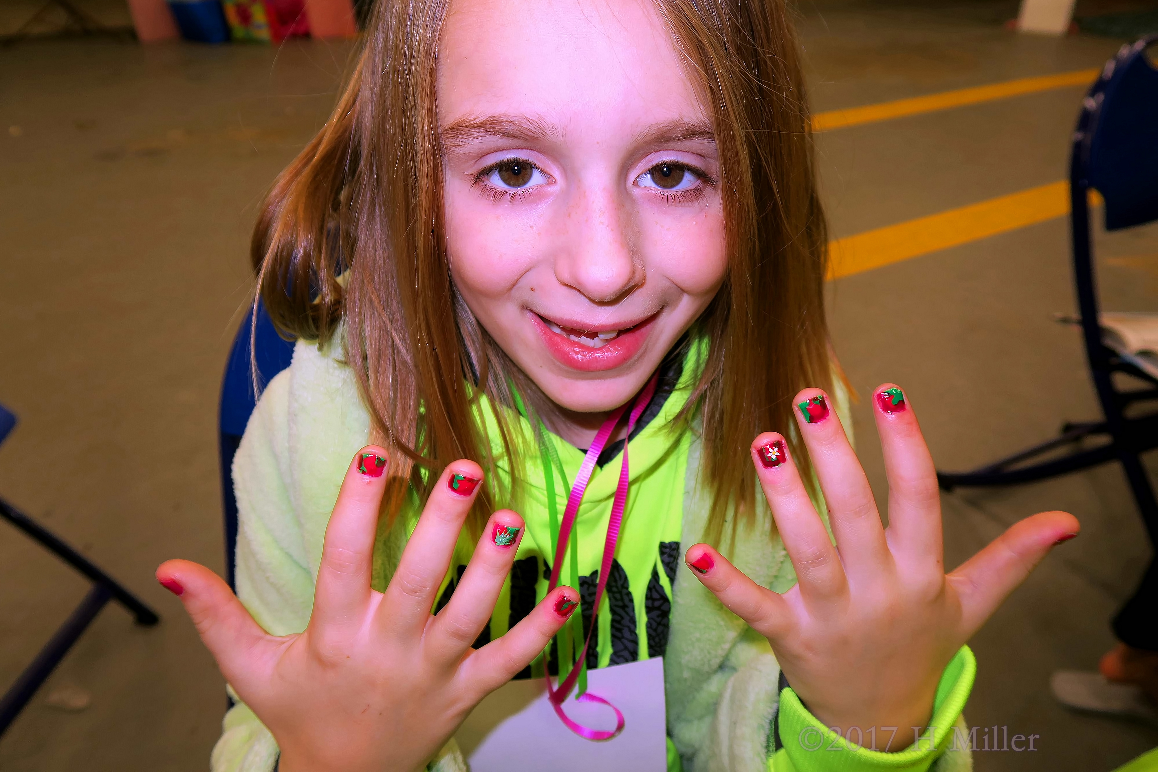 Beautiful Flower And Leaves Nail Art Design. Beautiful Flower And Leaves Nail Art Design.