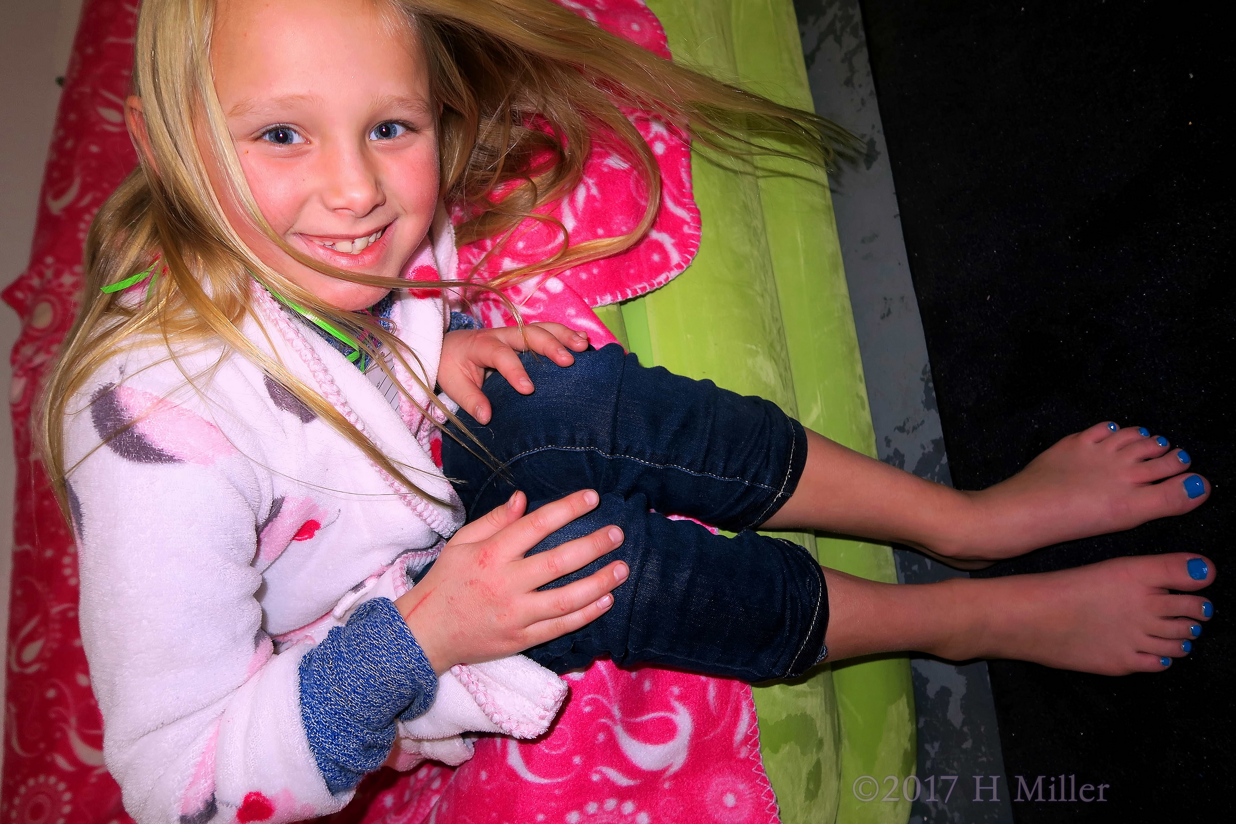 Excited To See Her New Girls Pedicure Excited To See Her New Girls Pedicure