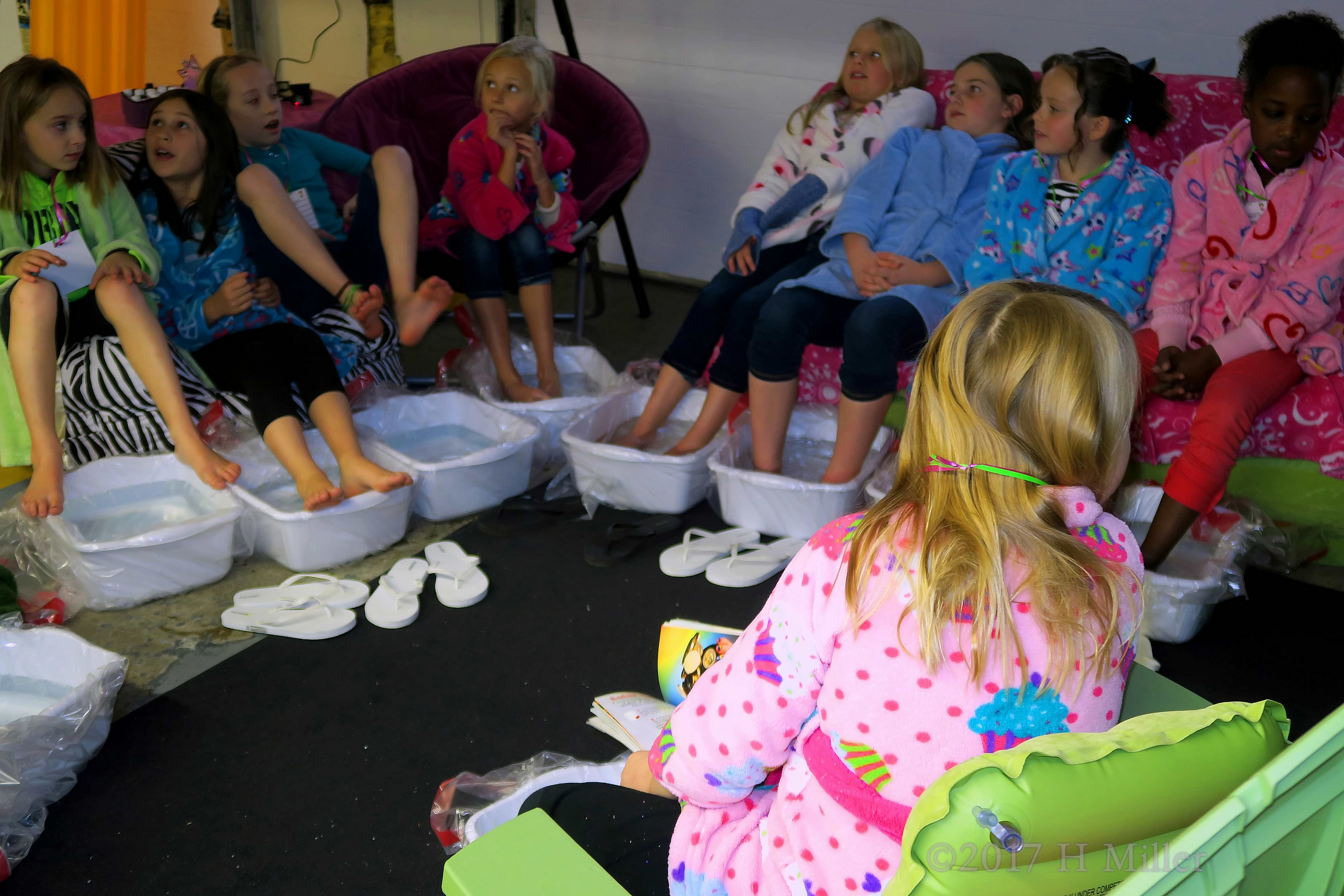 Kids Pedicures At A Spa Birthday Party! 