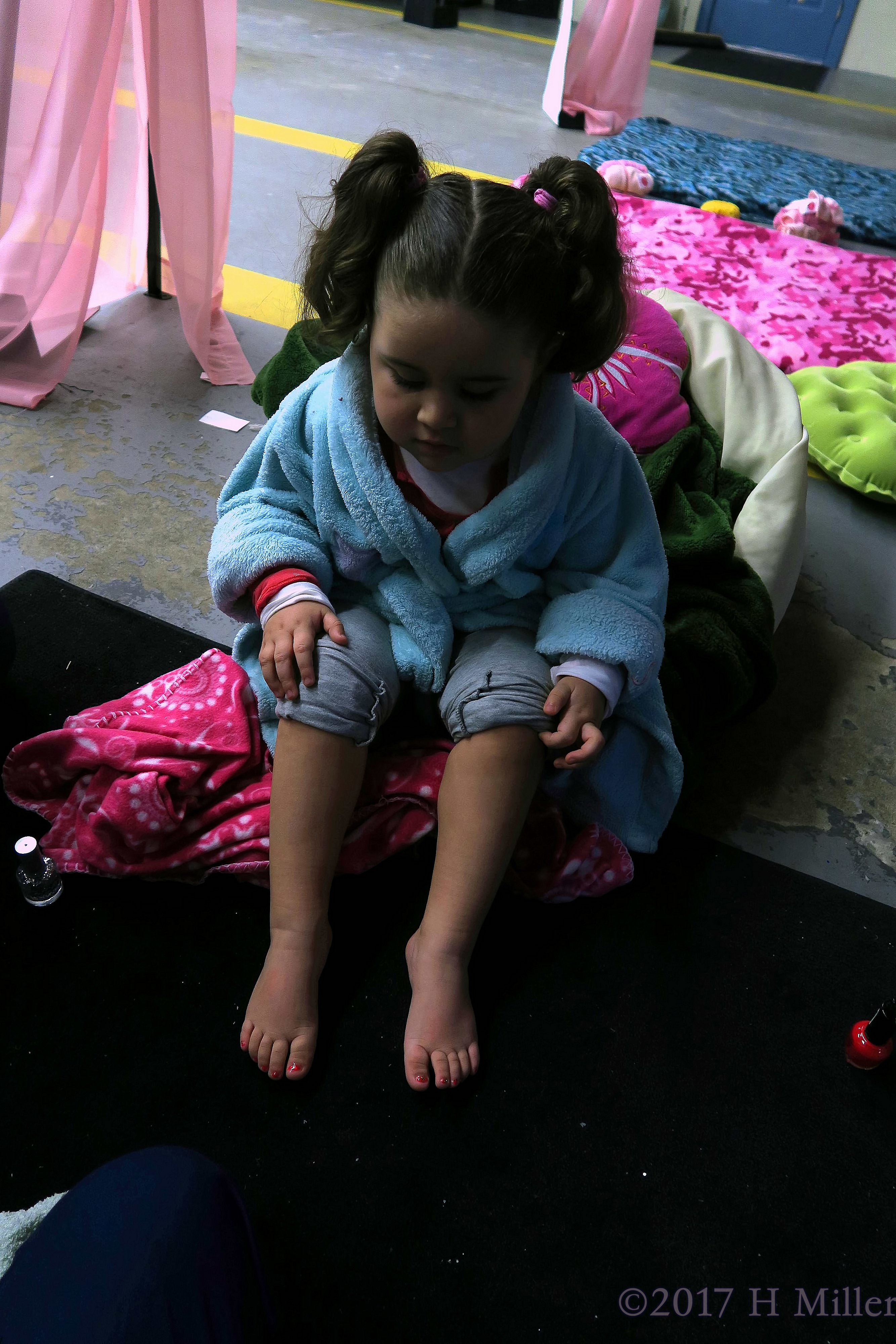 She Loves Her New Girls Pedicure. She Loves Her New Girls Pedicure.