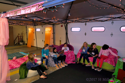 The Girls Discussing And Having Fun Before The Party Begins. The Girls Discussing And Having Fun Before The Party Begins.