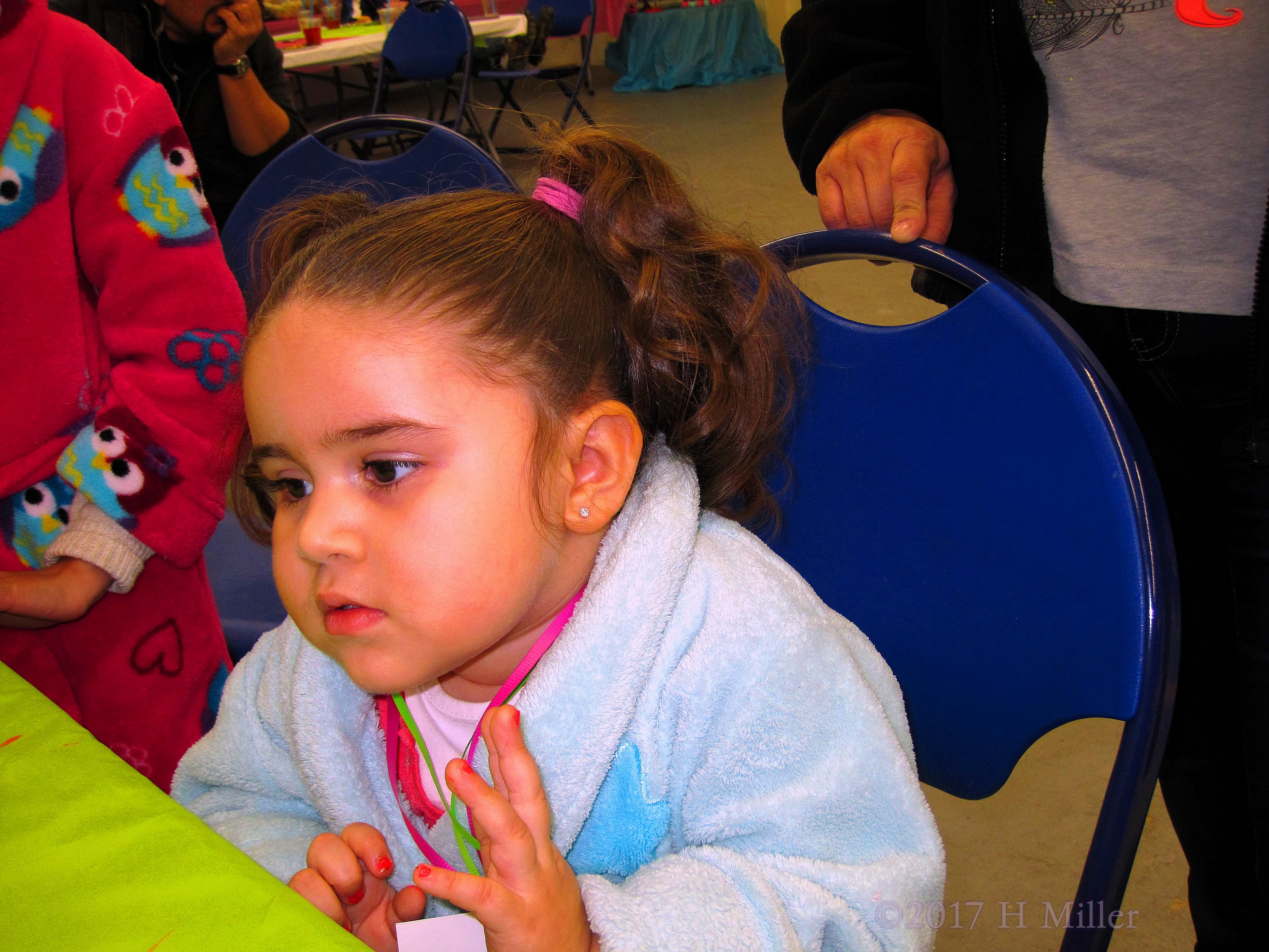 Focused On Getting Her New Kids Manicure. Focused On Getting Her New Kids Manicure.