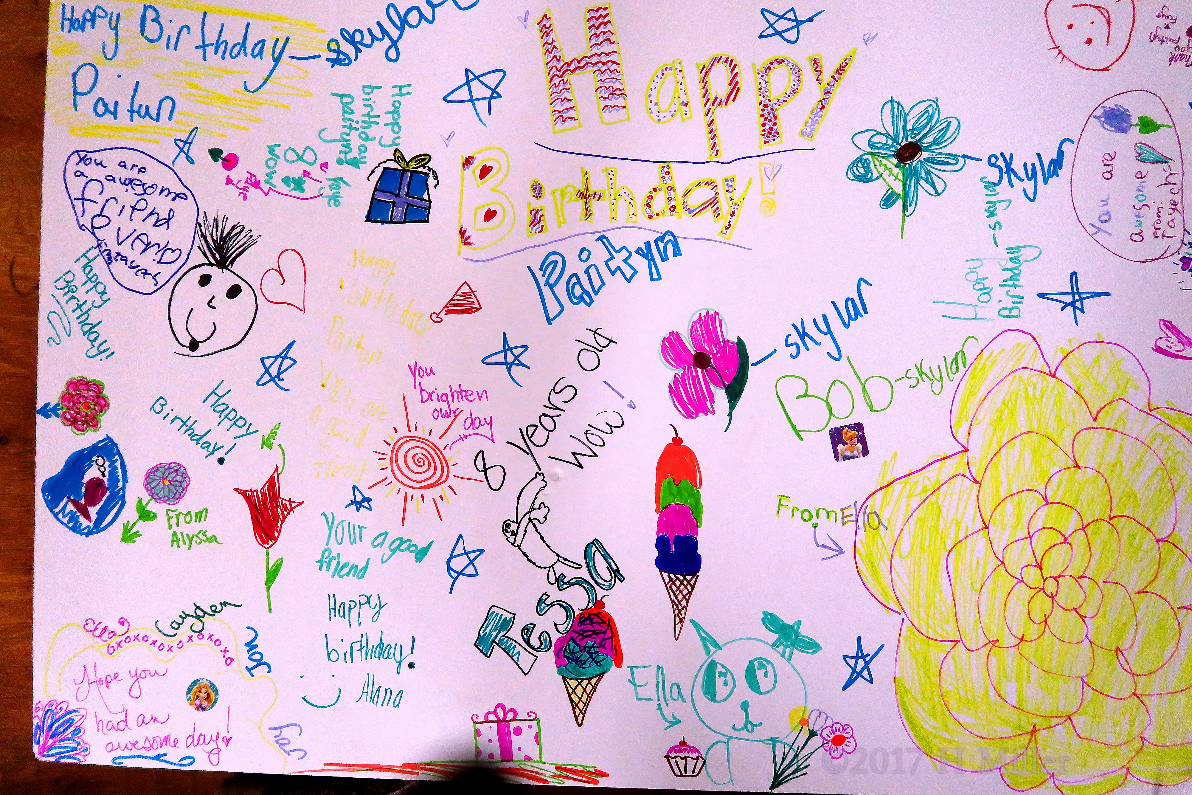 Happy Birthday Paityn! What A Fabulous Kids Spa Birthday Card! 4