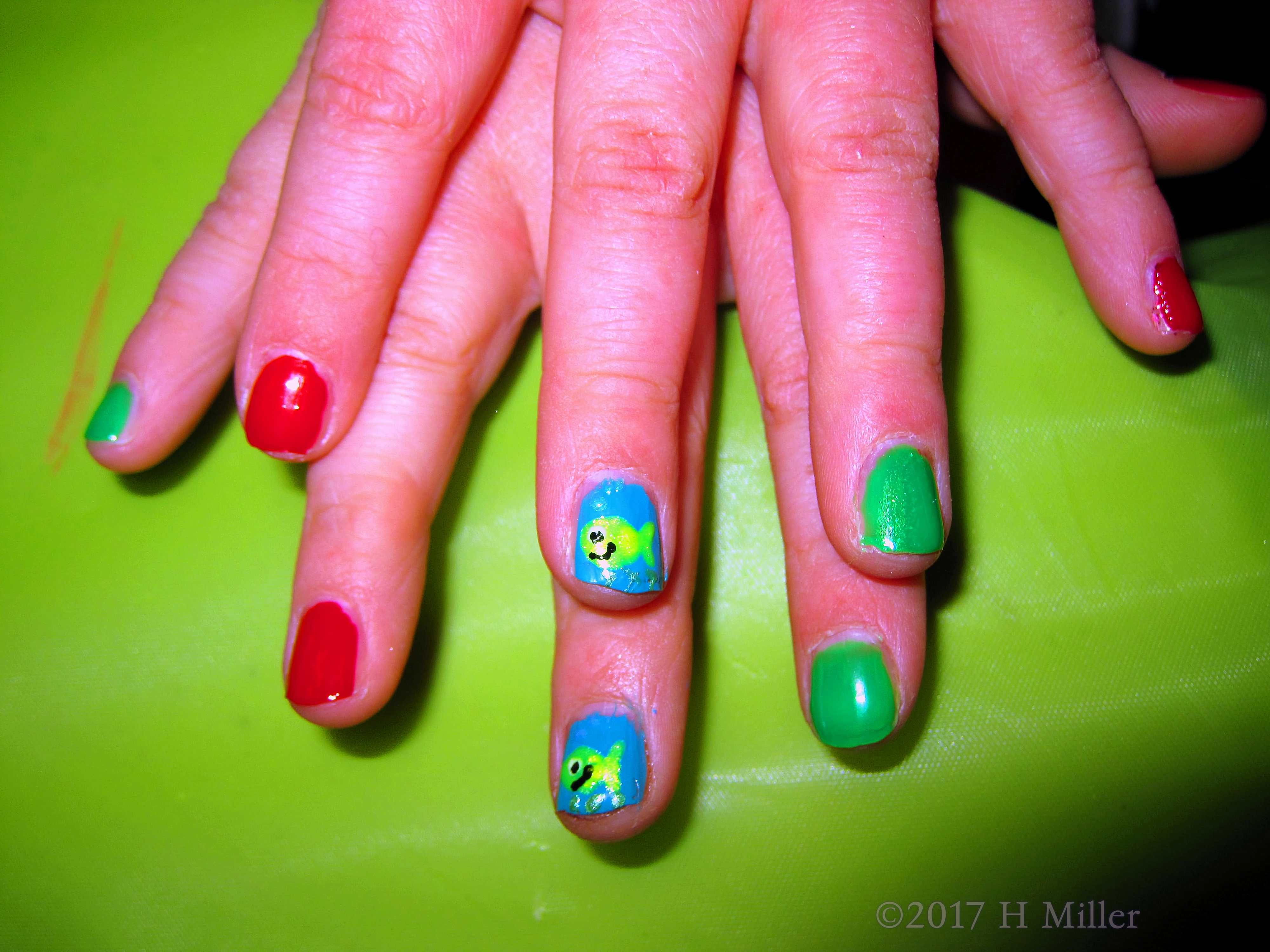 Nails On Nails Kids Fish Nail Art Nails On Nails Kids Fish Nail Art
