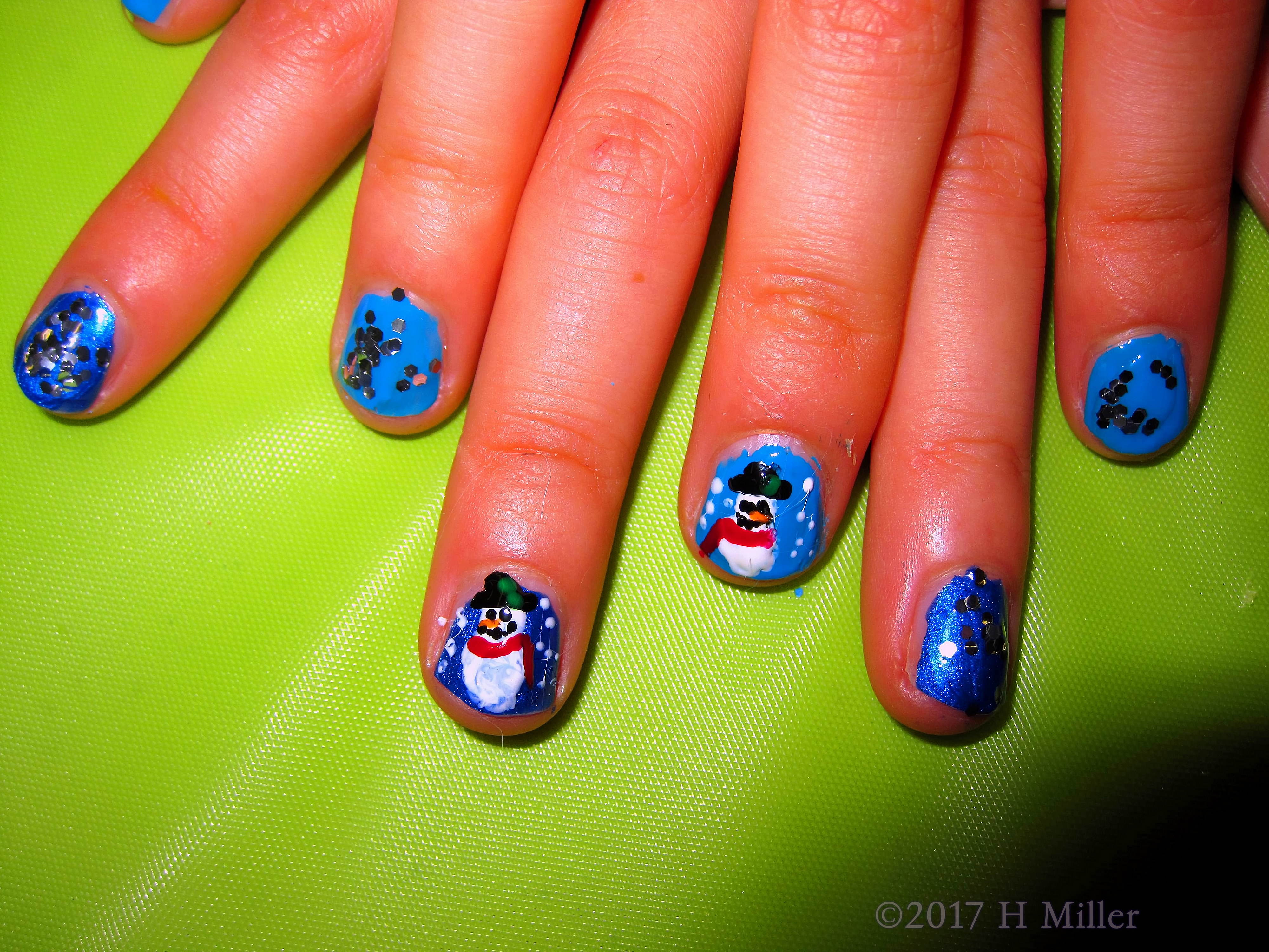 Nails On Nails Snowman Nail Art Nails On Nails Snowman Nail Art