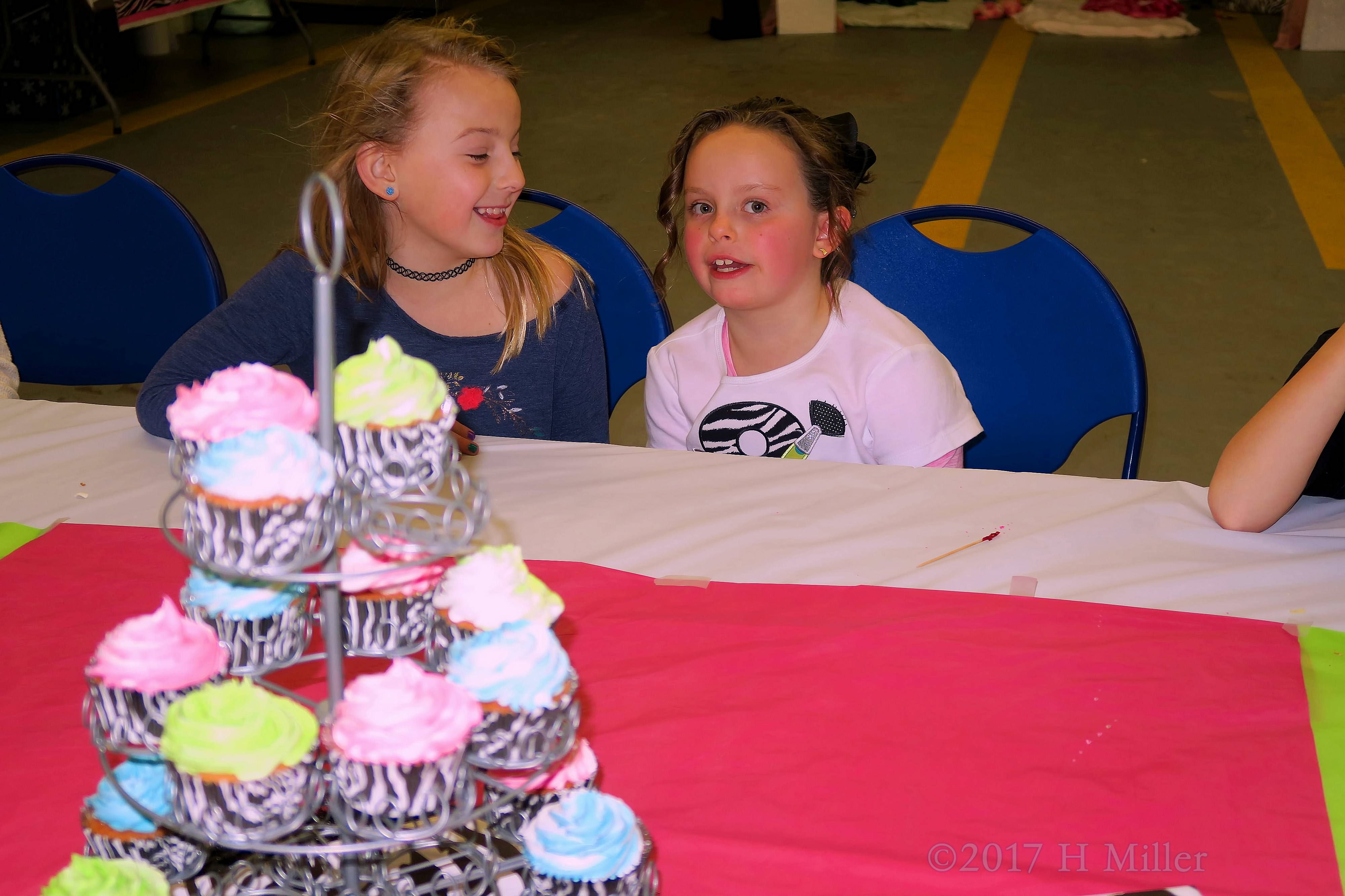 The Birthday Girl Talking To Her Friend The Birthday Girl Talking To Her Friend