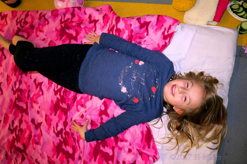 Utter Bliss Before Her Kids Facial Treatment. Utter Bliss Before Her Kids Facial Treatment.