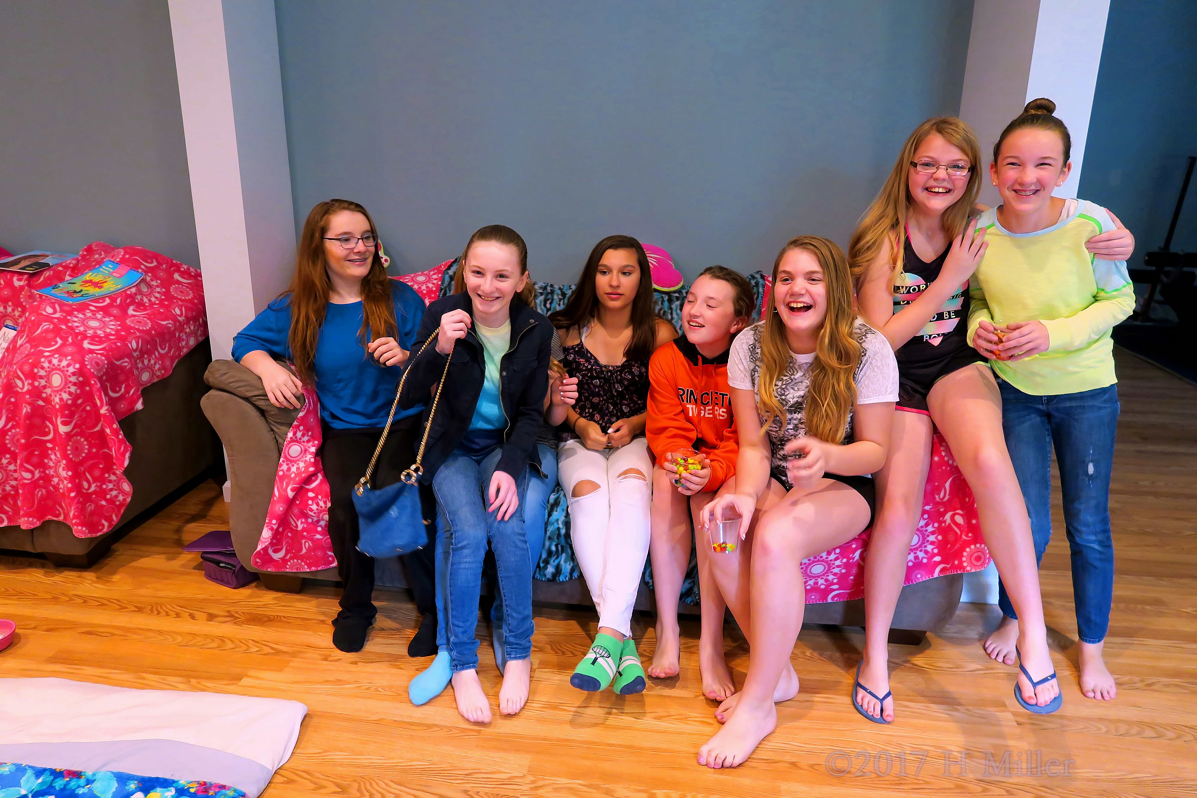 A Spa Party Group Picture Of Paulina With Her Friends A Spa Party Group Picture Of Paulina With Her Friends