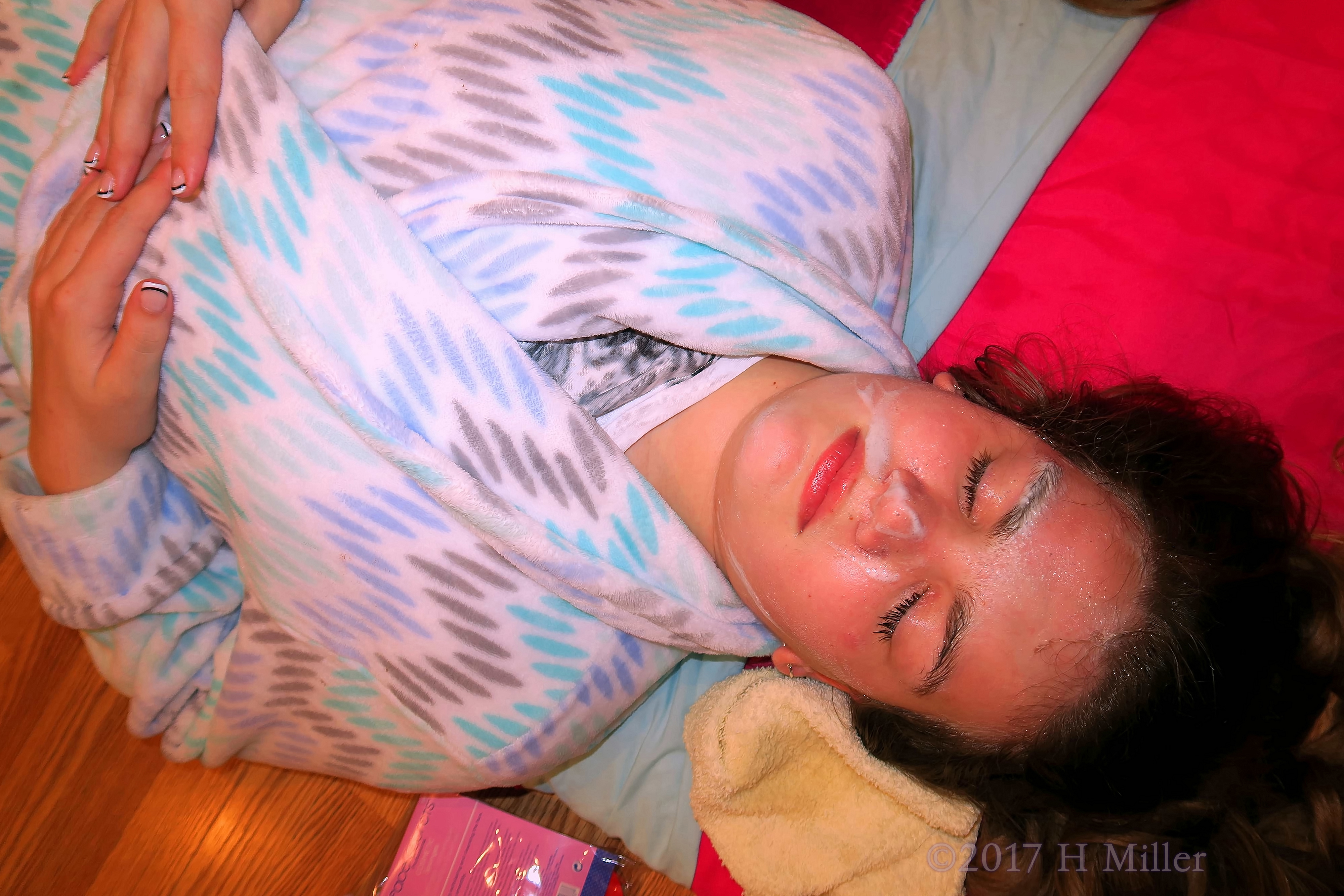 Birthday Girl Starts With Her Girls Facial! Birthday Girl Starts With Her Girls Facial!