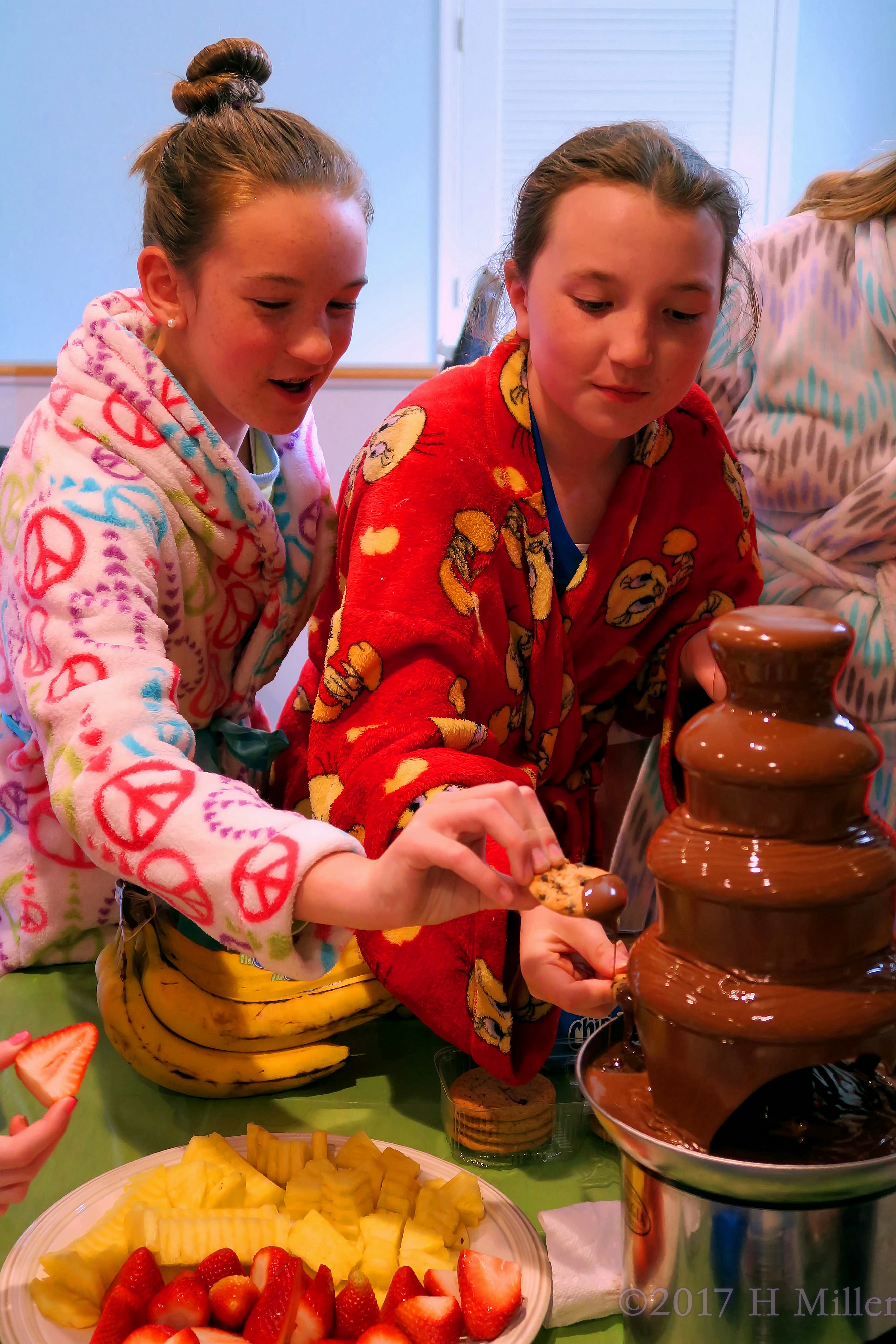 Chocolate Chip Cookie With Chocolate Fondue Fountain, How Yummy It Is! 