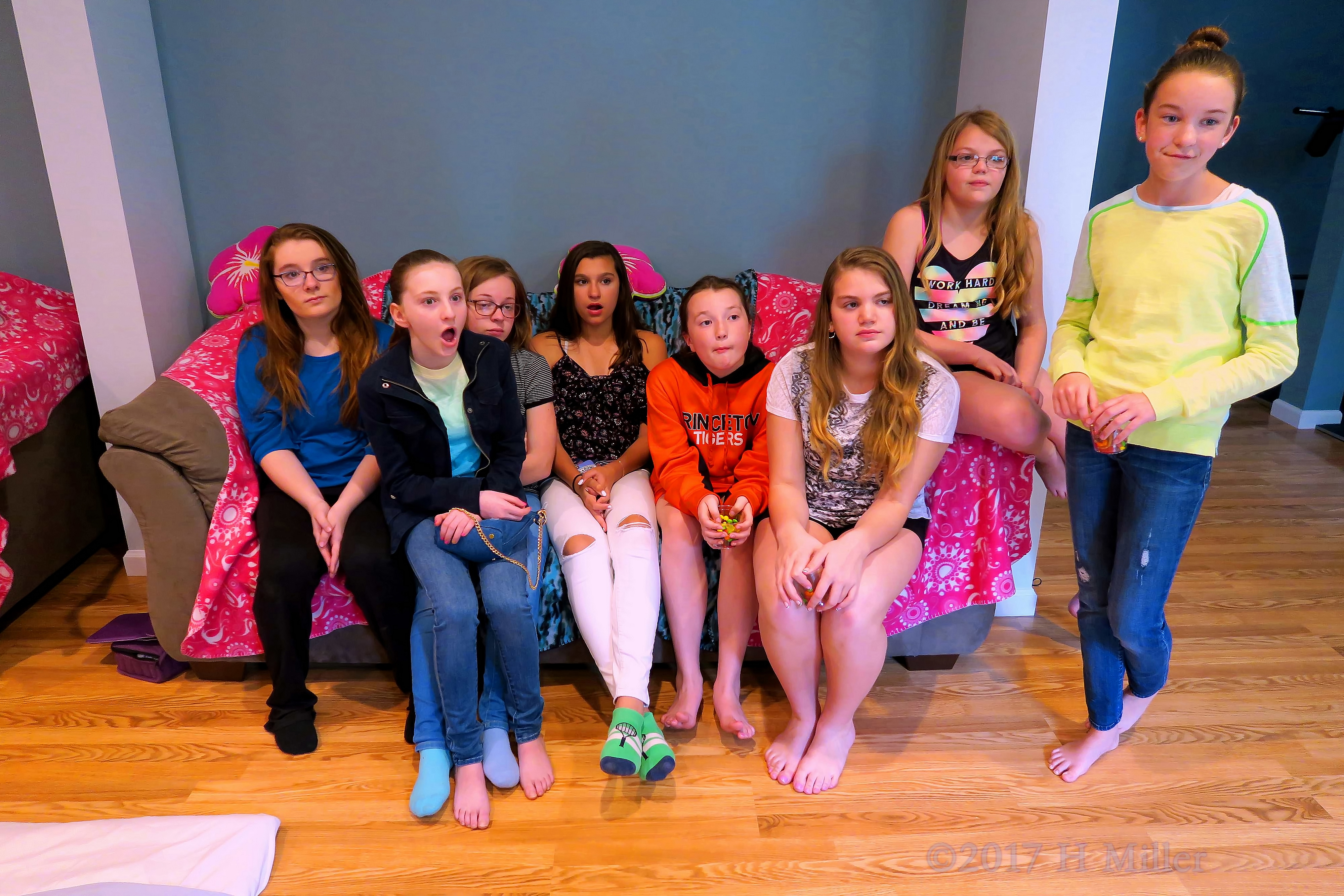 While Some Pose For The Kids Spa Party Picture, Others Smile! While Some Pose For The Kids Spa Party Picture, Others Smile!