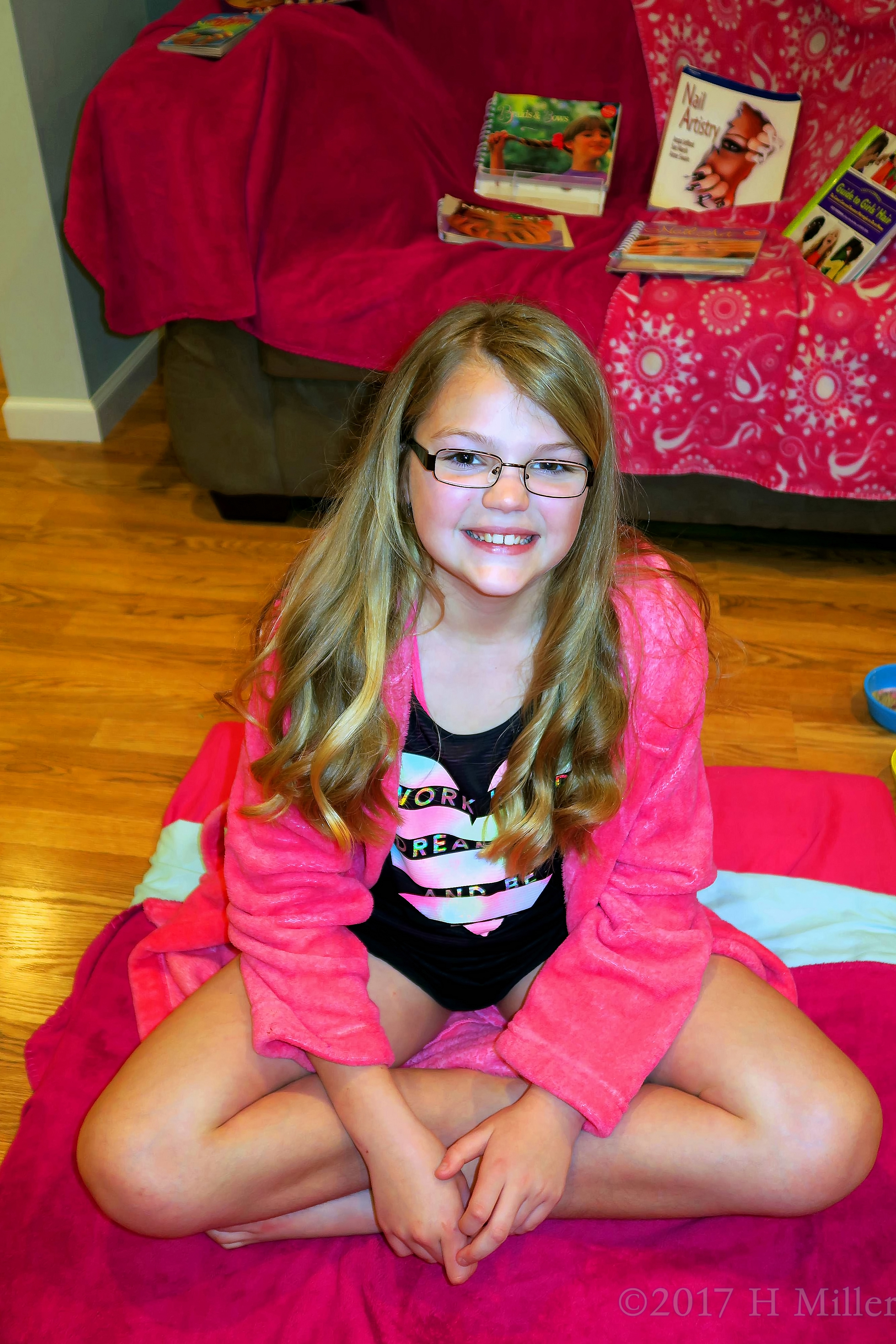 With Spa Robe On, All Set For The Kids Facial Activity! With Spa Robe On, All Set For The Kids Facial Activity!