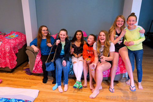 A Spa Party Group Picture Of Paulina With Her Friends A Spa Party Group Picture Of Paulina With Her Friends