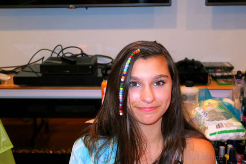 After Beaded Hairstyle Picture!