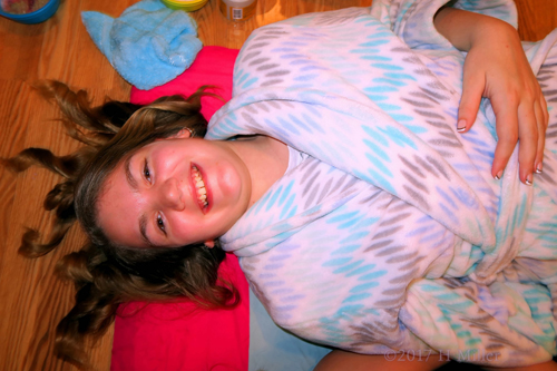 Birthday Girl About To Get Her Kids Facial Treatment! Birthday Girl About To Get Her Kids Facial Treatment!