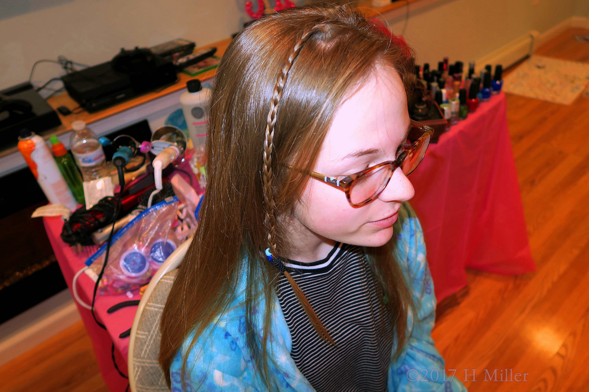 A Little Braid In Her Hair, Simple And Cute Kids Hairstyle!