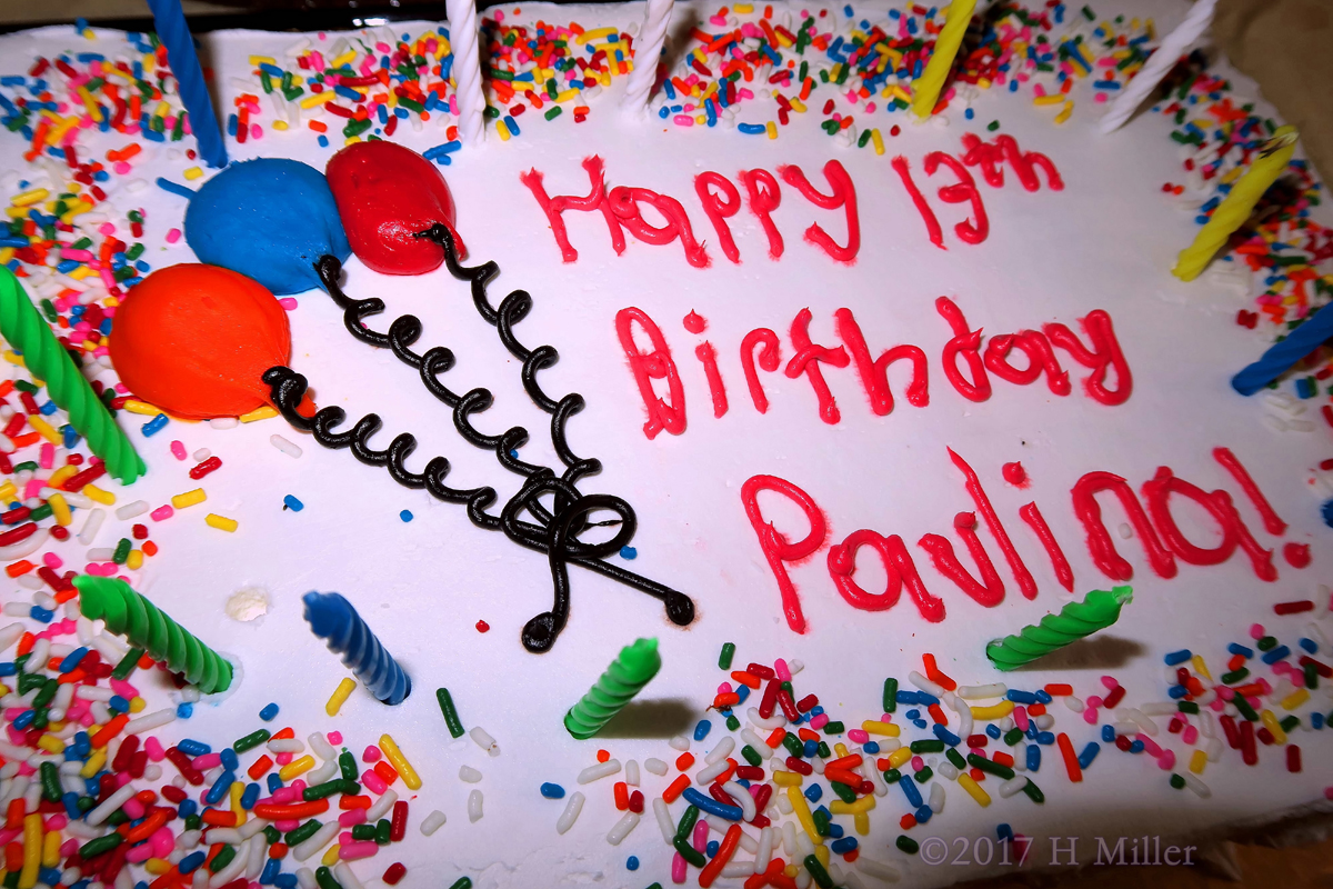 Cheers! To The Big Birthday Cake For Paulina! 