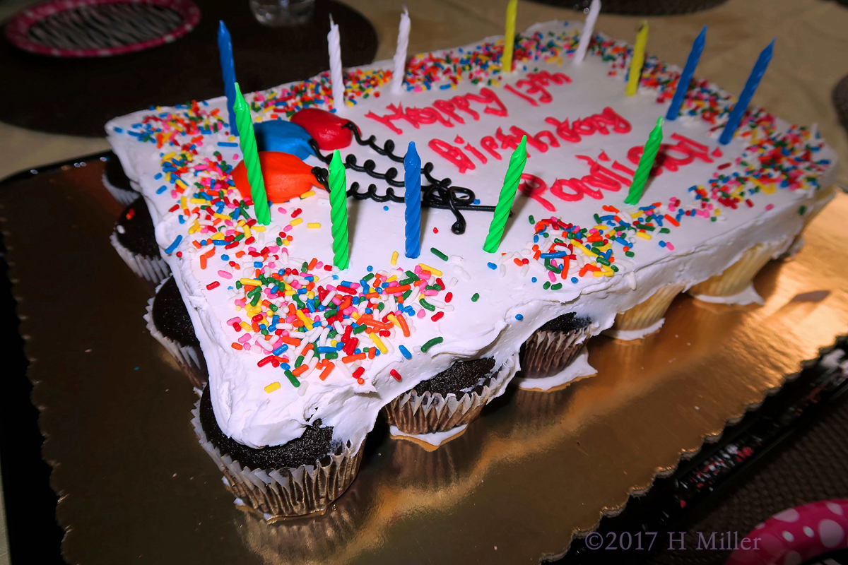 The Yummy Delicious Cake With Colorful Candies! 