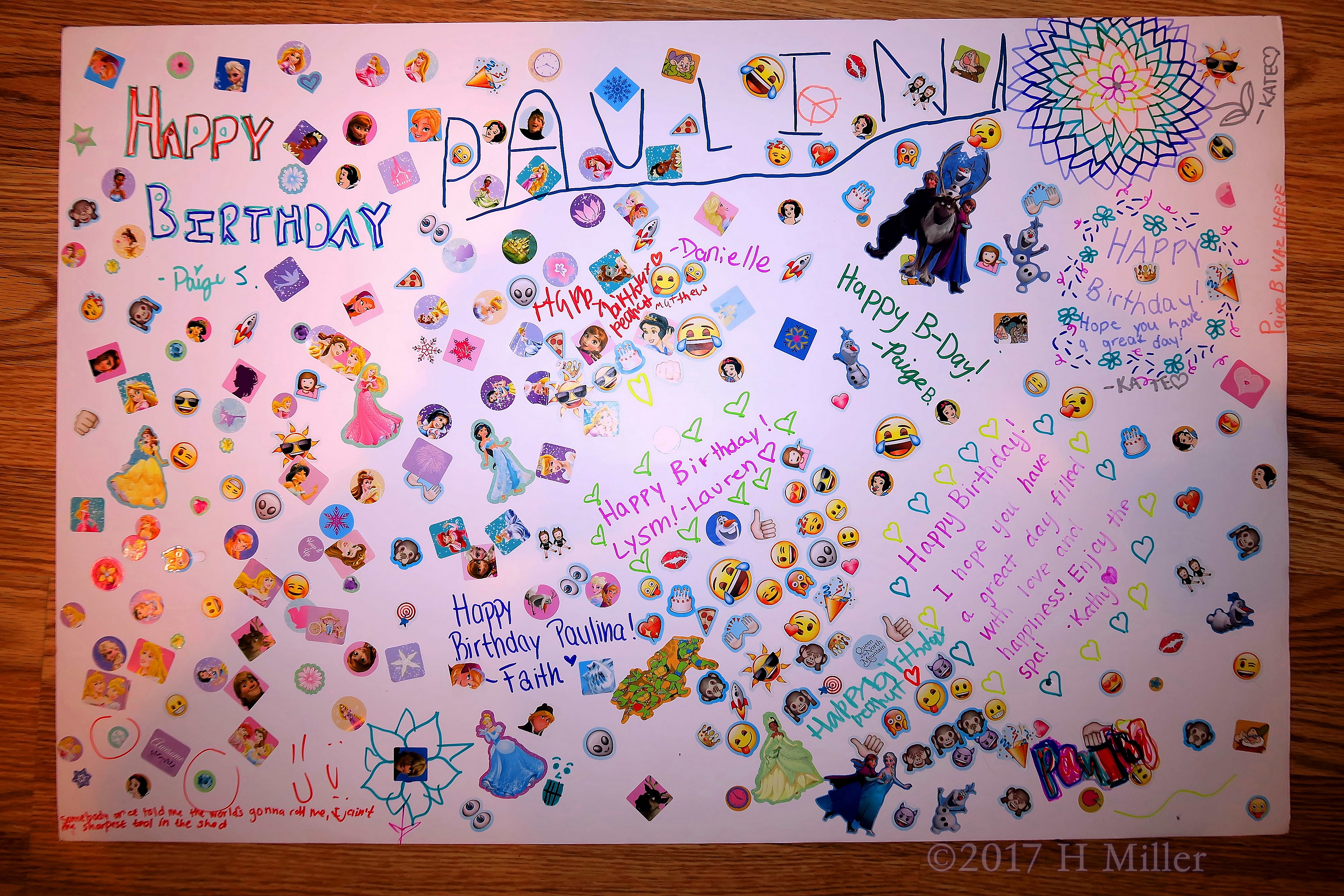 A Cute Spa Birthday Card For Paulina Made By Her Friends! 