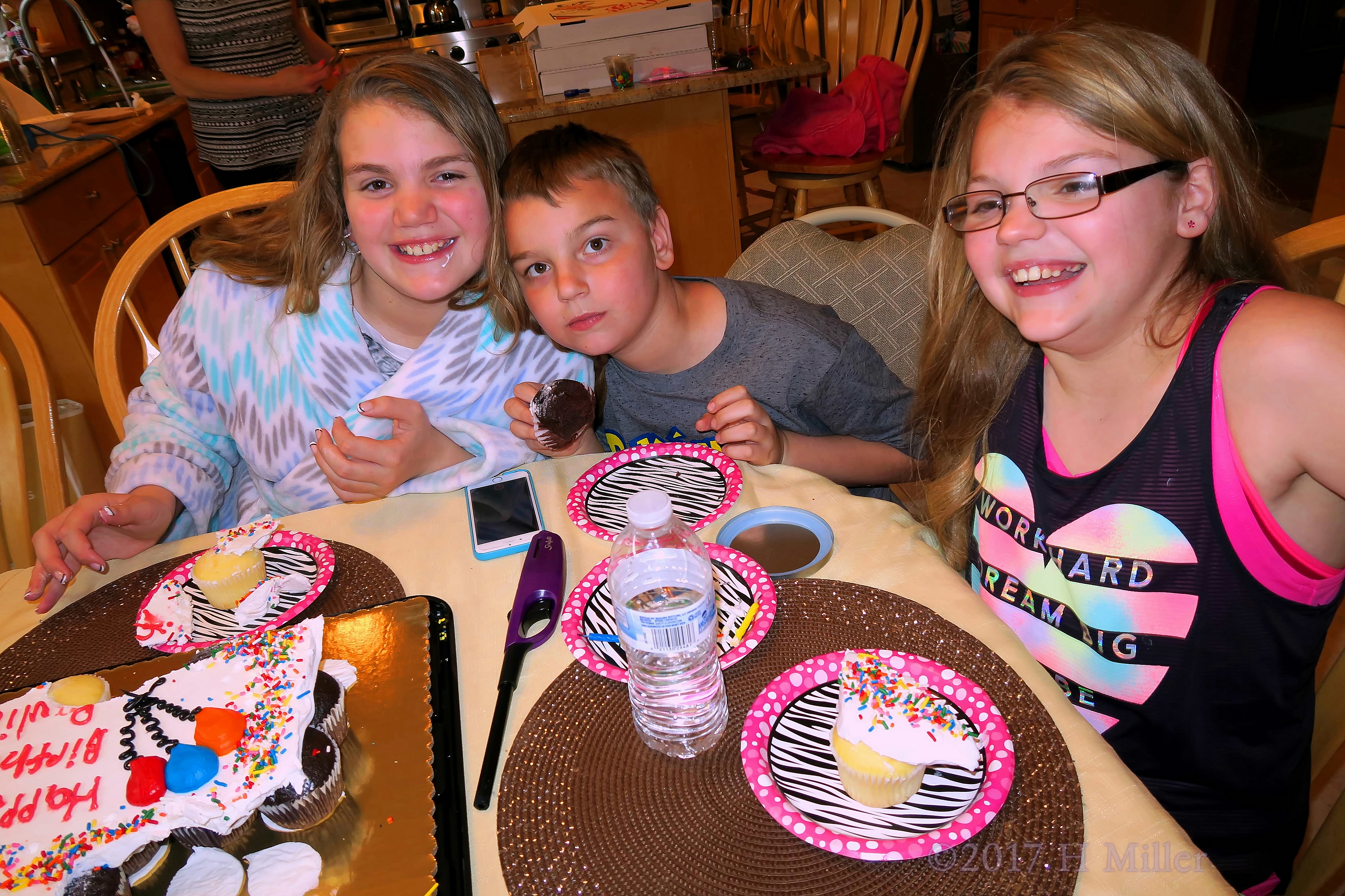 Birthday Girl Having Fun With Her Brother And Sister! Birthday Girl Having Fun With Her Brother And Sister!