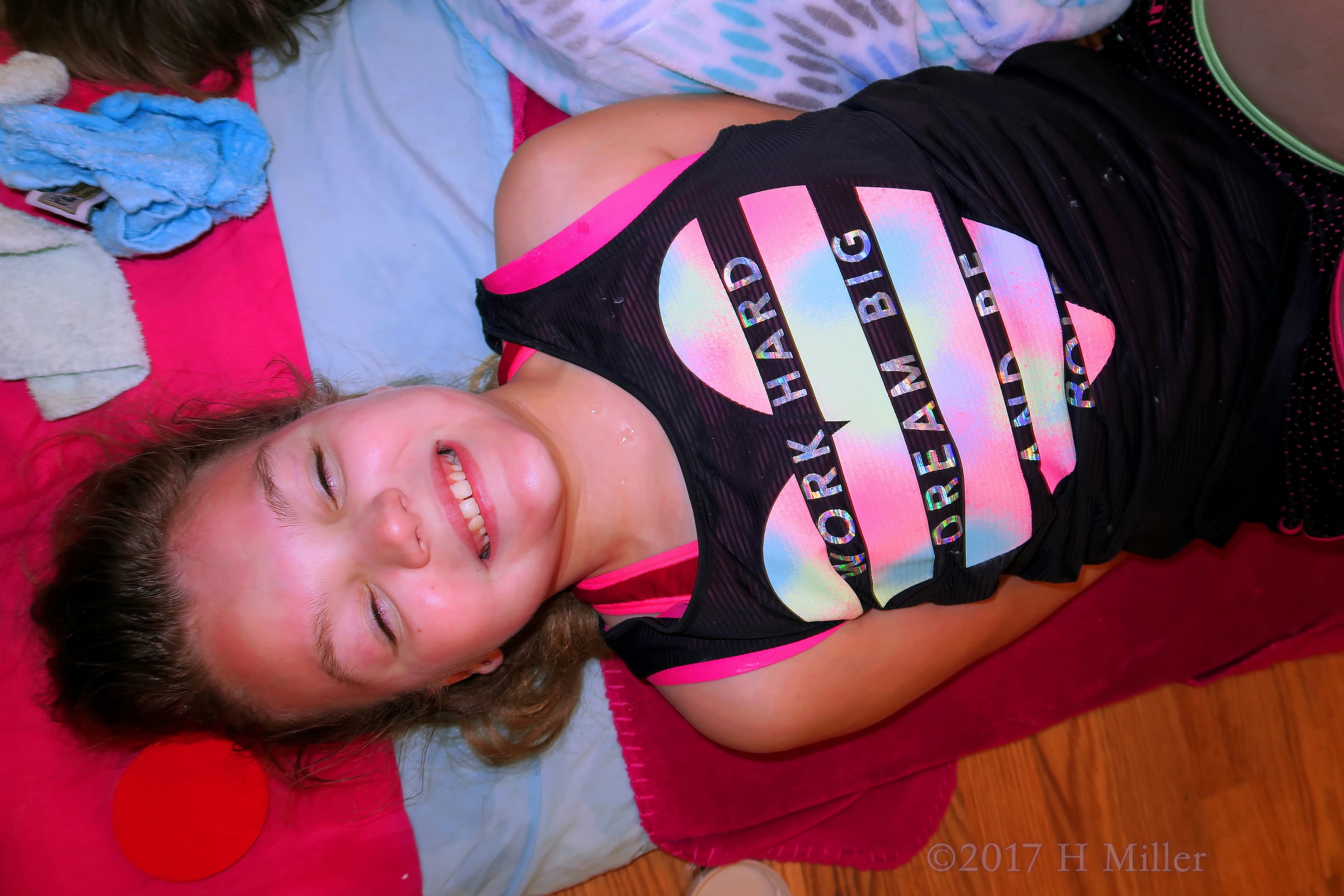 Excited For The Girls Facial At The Girls Spa Party! Excited For The Girls Facial At The Girls Spa Party!