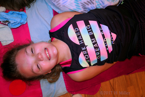 Comfortable And Relaxed, Ready For Girls Facials On The Facial Mat! Comfortable And Relaxed, Ready For Girls Facials On The Facial Mat!