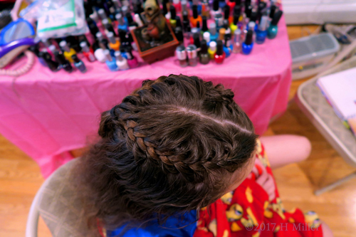 Her Heart Braid Girls Hairstyle Looks Beautiful From The Top