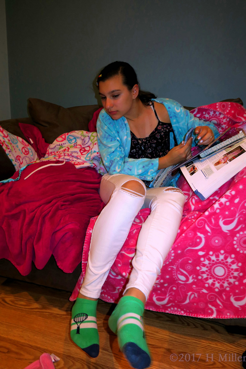 Relaxing On The Couch, Looking At Kids Manicure Nail Design Ideas! Relaxing On The Couch, Looking At Kids Manicure Nail Design Ideas!