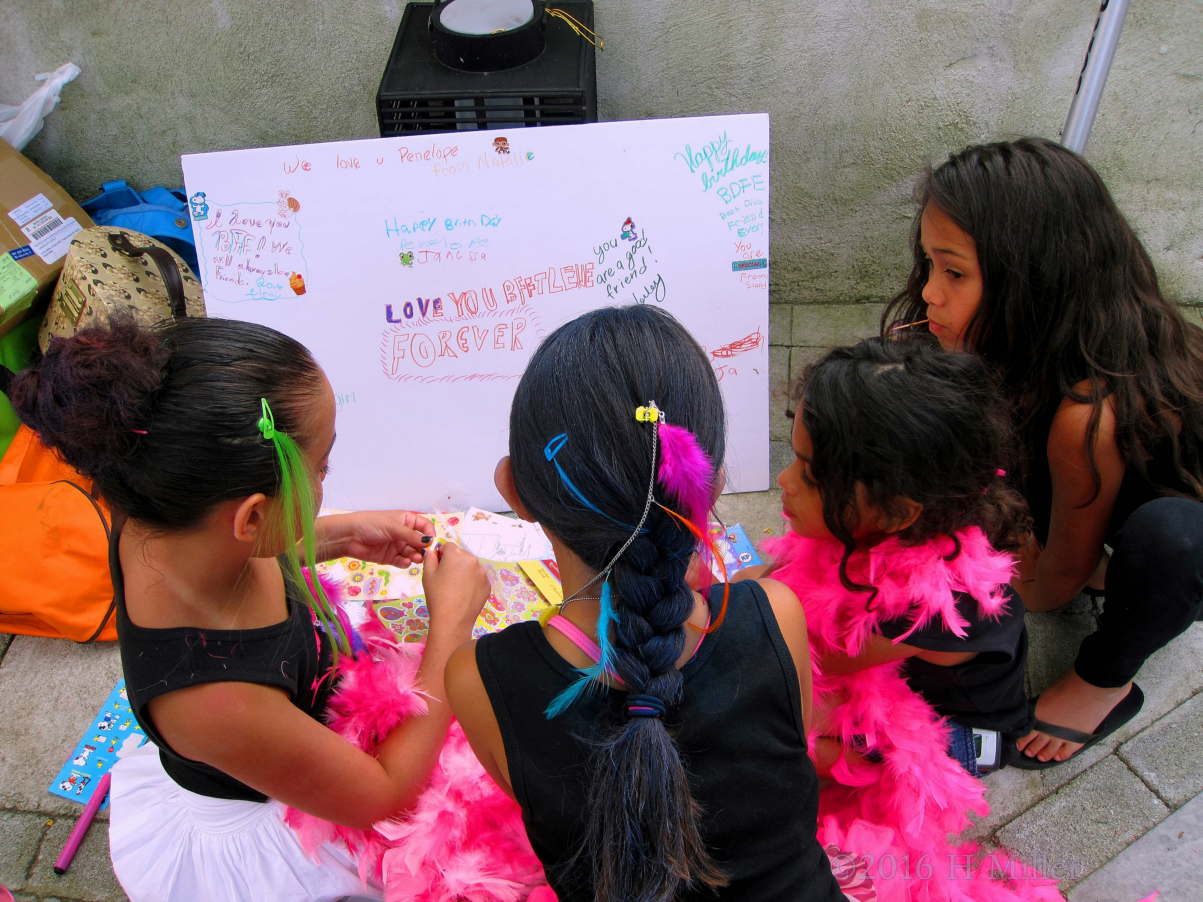 A Cute Spa Birthday Card For Girls With Cute Hair Feathers! A Cute Spa Birthday Card For Girls With Cute Hair Feathers!