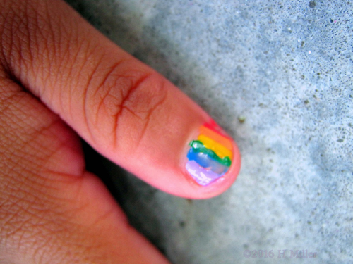 Rainbow Kids Manicure