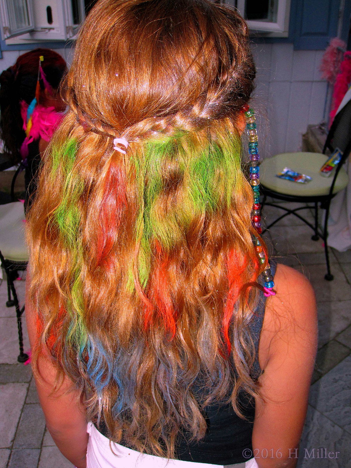 Beautiful Temporary Hair Dye And Braids 