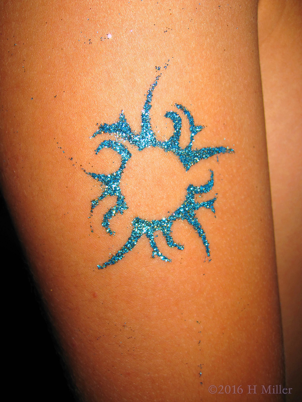 Cool Blue Kids Home Spa Glitter Tattoos 