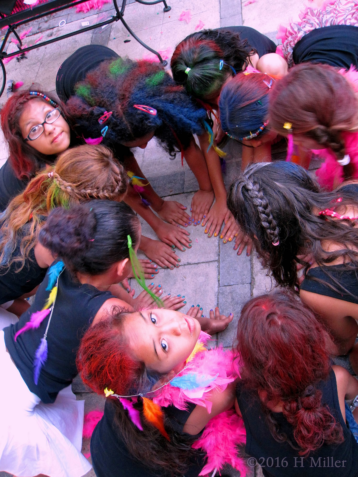 Everyone Has Awesome Hairstyles And Kids Manis! 