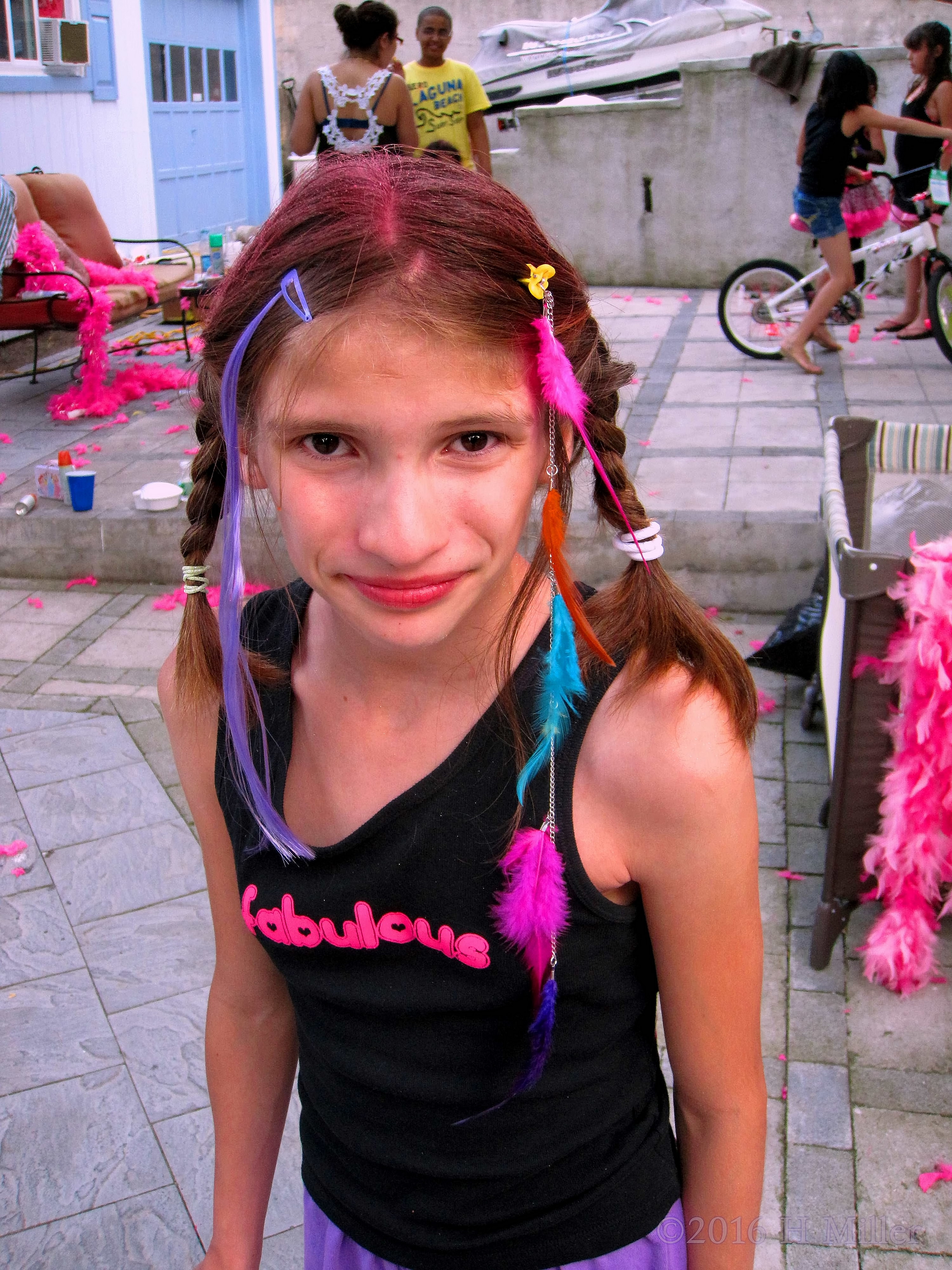 Awesome Braids And Hair Extensions At The Girls Home Spa Party Awesome Braids And Hair Extensions At The Girls Home Spa Party