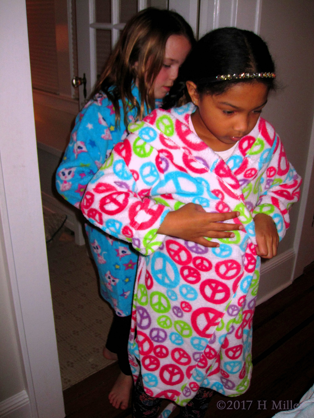 Wrap The Spa Robe Sash Before The Girls Party... 