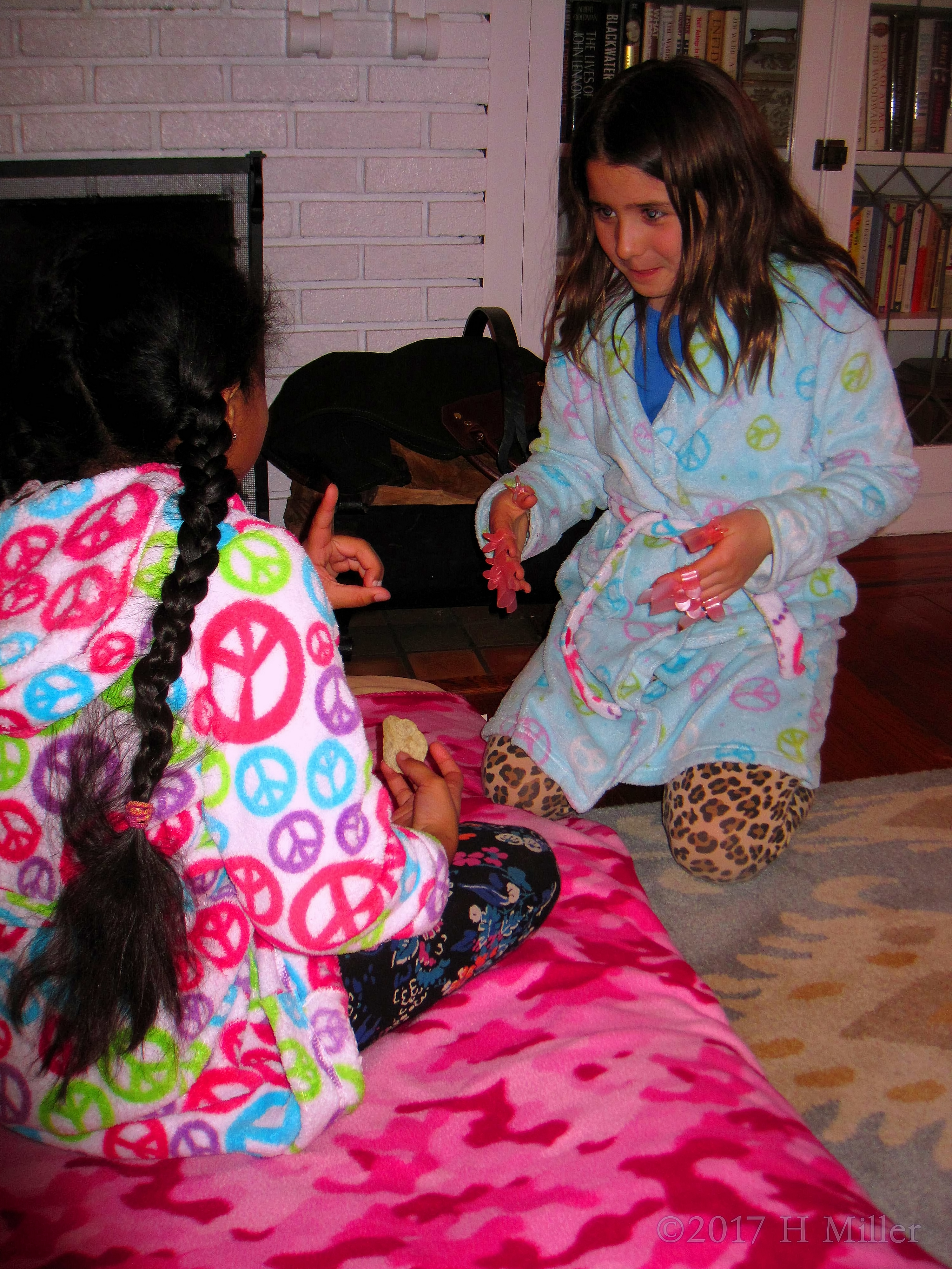 Chatting With Friends As Her Kids Manicure Dries! Chatting With Friends As Her Kids Manicure Dries!