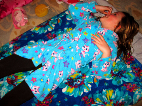 Birthday Girl Waiting For Her Girls Facial Birthday Girl Waiting For Her Girls Facial