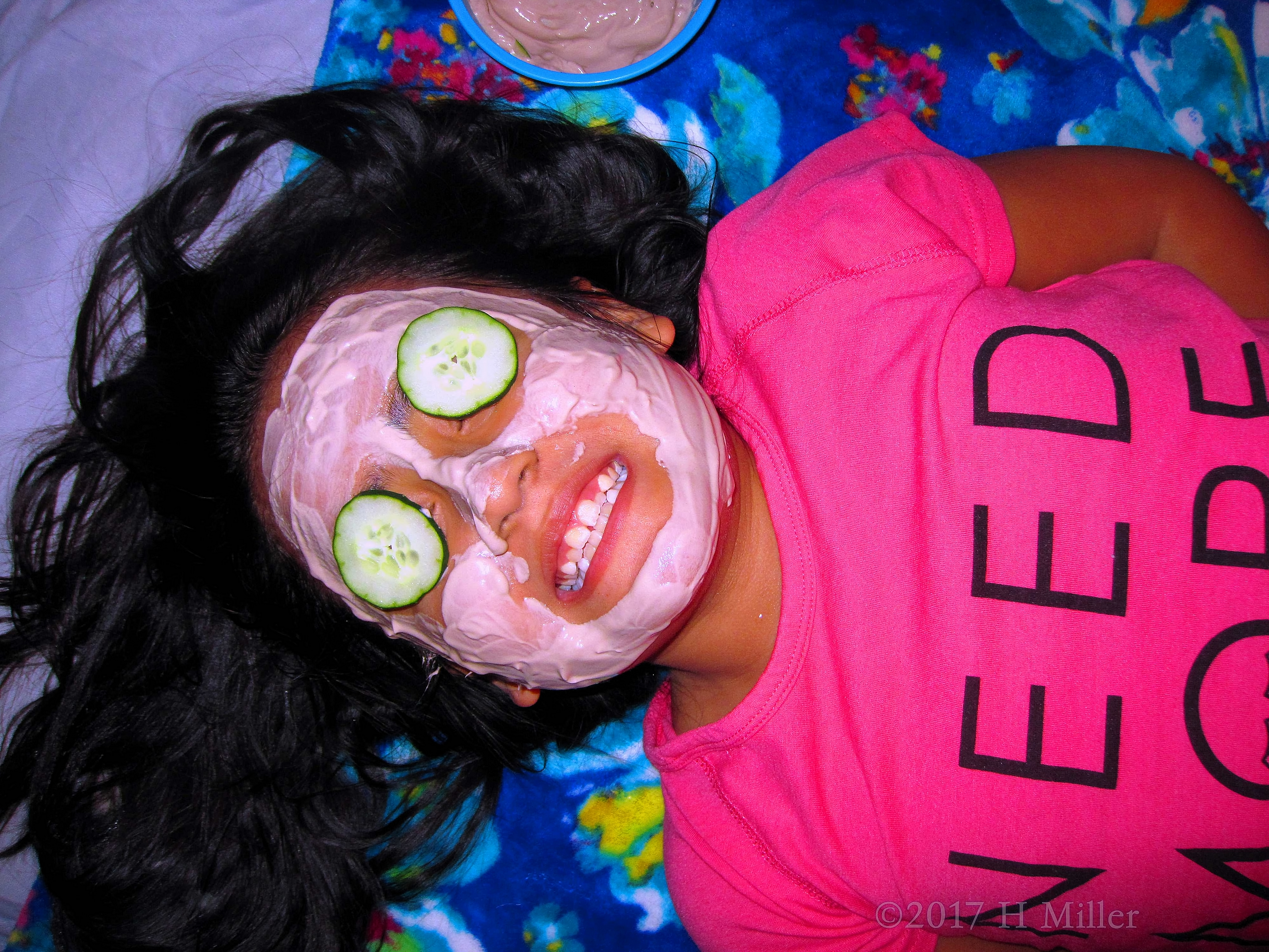 Refreshing Kids Facial With Cukes. Refreshing Kids Facial With Cukes.