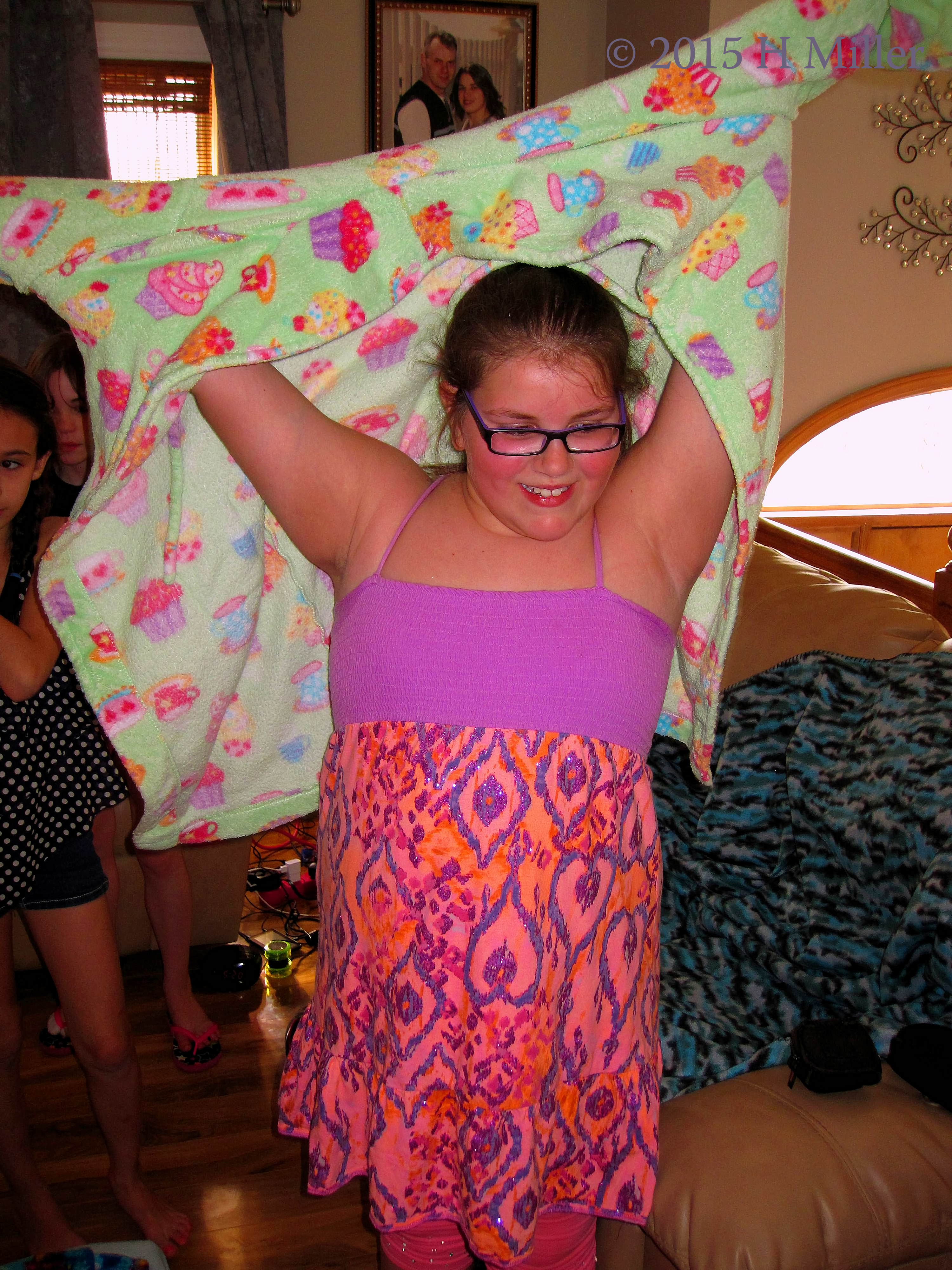 The Birthday Girl Chooses A Cool Cupcake Themed Robe! The Birthday Girl Chooses A Cool Cupcake Themed Robe!