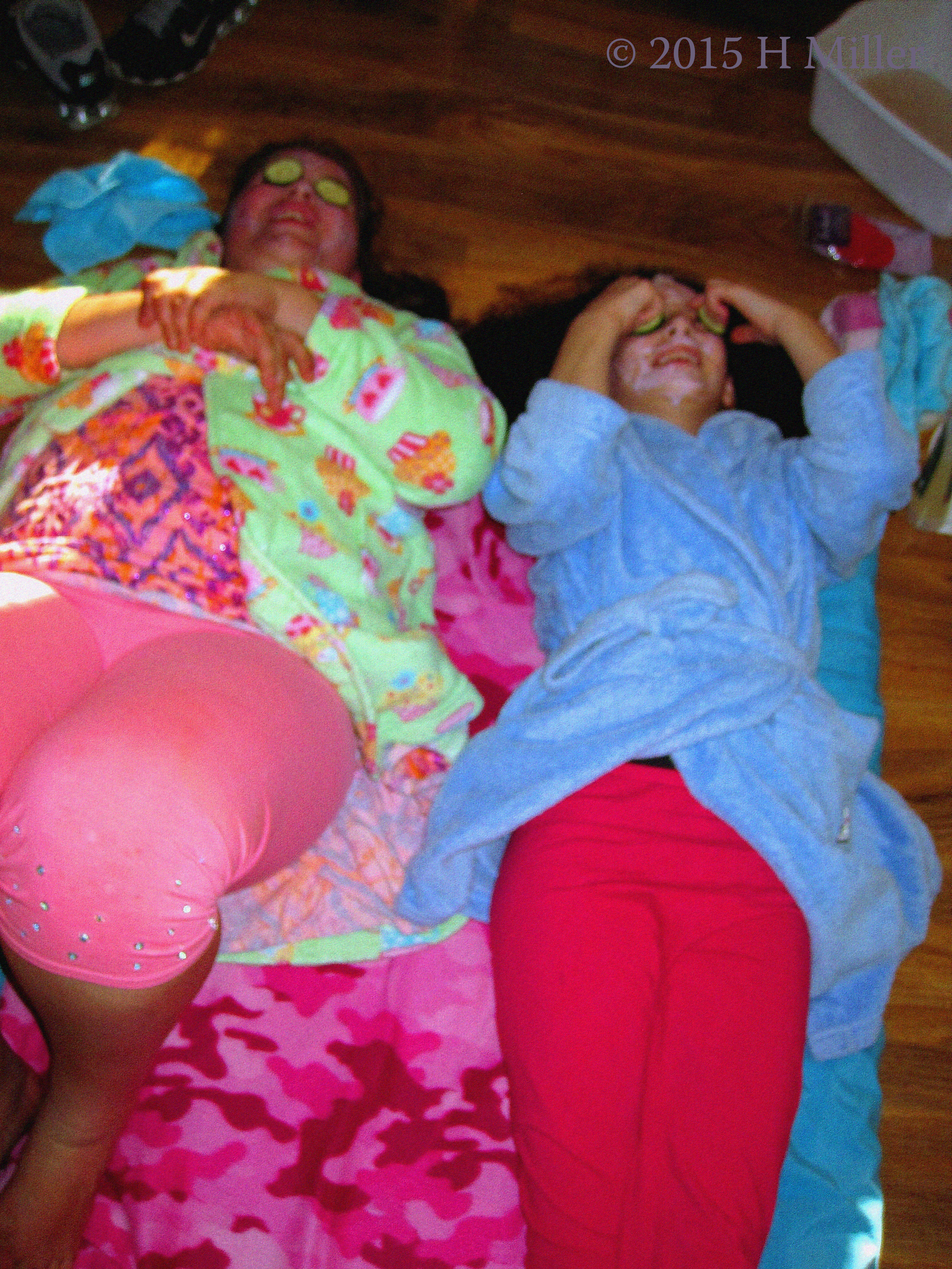 The Girls Settle Down And Begin To Feel Still And Calm. The Girls Settle Down And Begin To Feel Still And Calm.