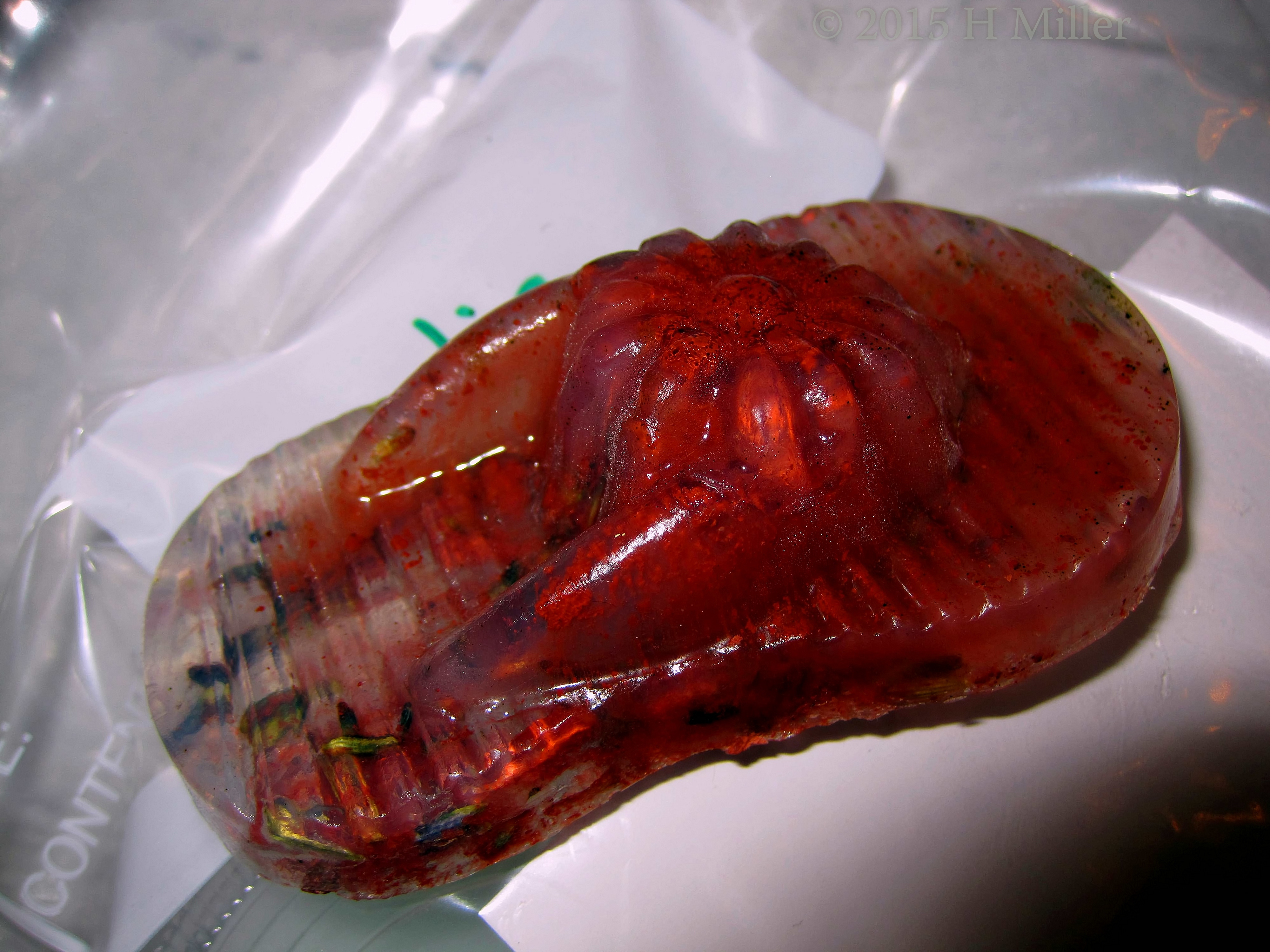 Red Sandal Soap With Calendula Flower. Red Sandal Soap With Calendula Flower.