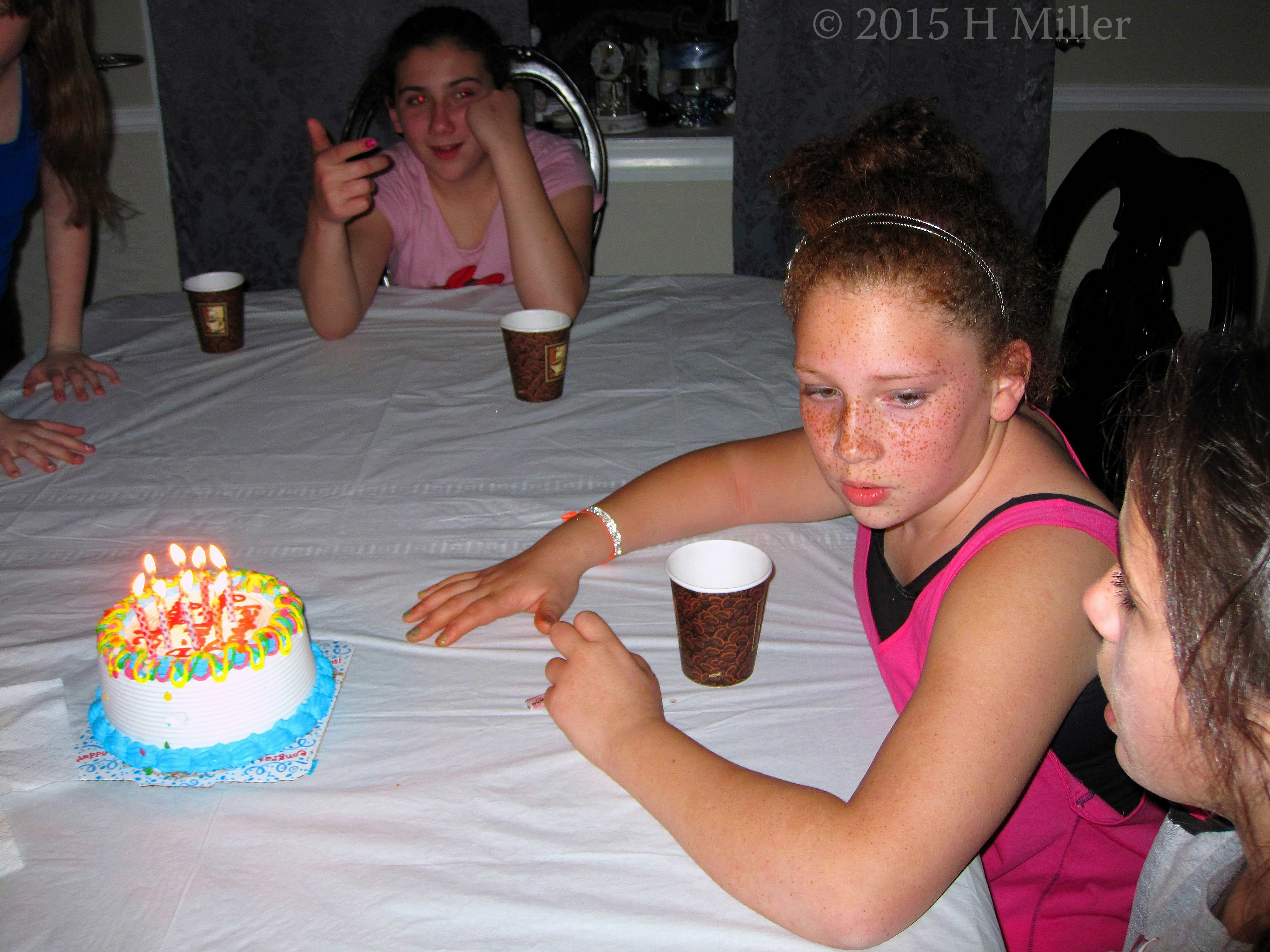 Singing Happy Birthday. Singing Happy Birthday.