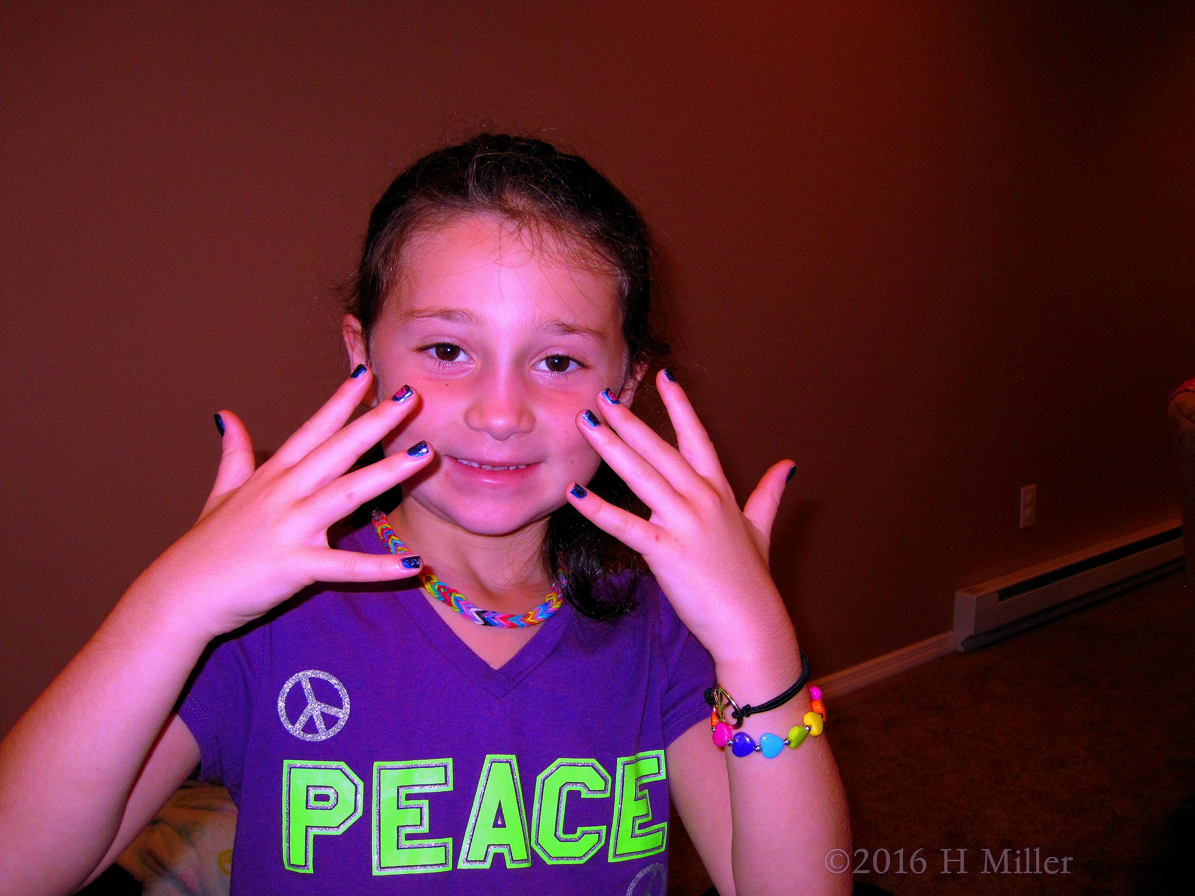 She Is Certainly Happy With This Gorgeous Kids Mani She Is Certainly Happy With This Gorgeous Kids Mani