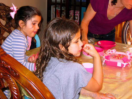 Excited Spa Birthday Party Guests Excited Spa Birthday Party Guests